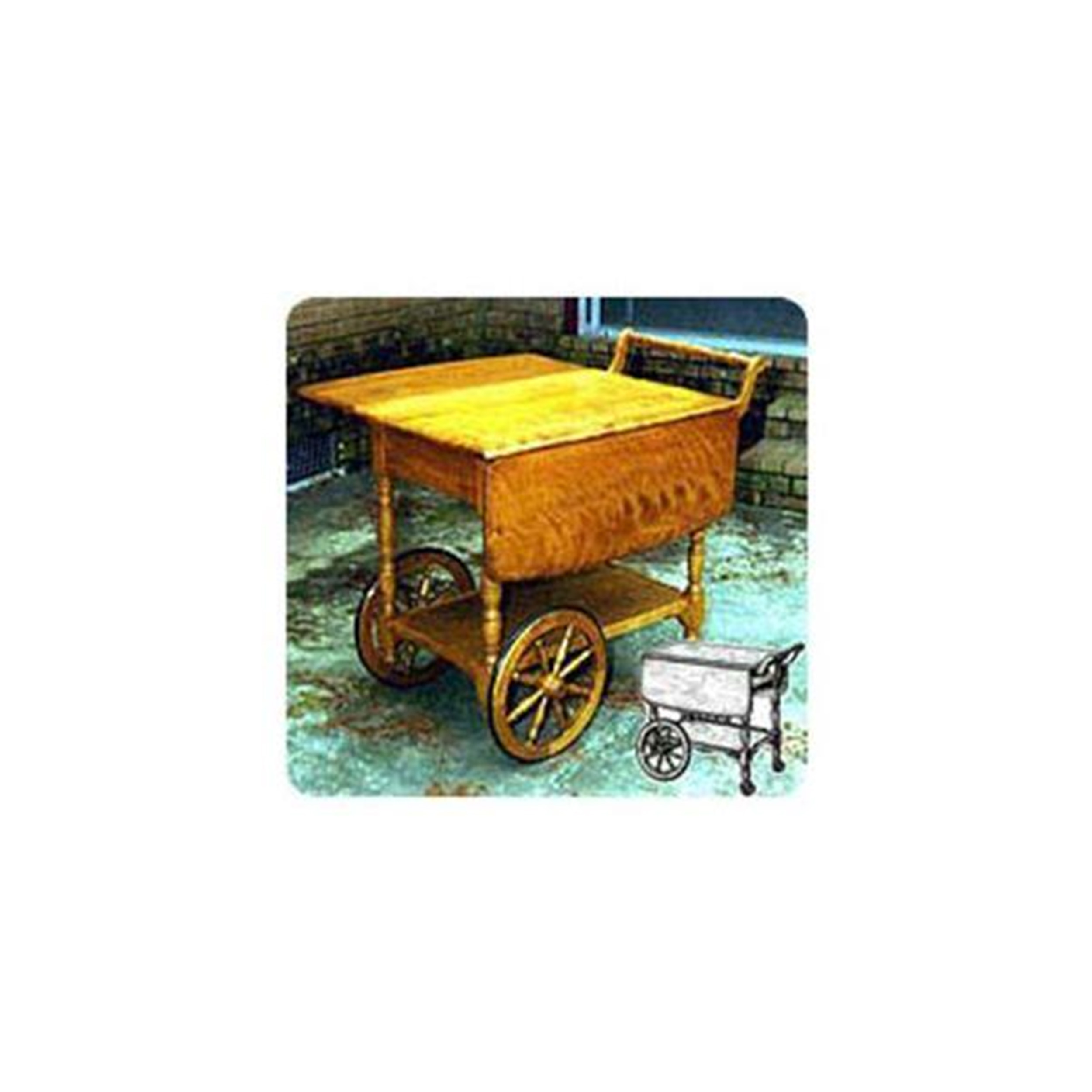 product: Woodcraft Woodworking Project Paper Plan to Build Tea Serving Cart shown