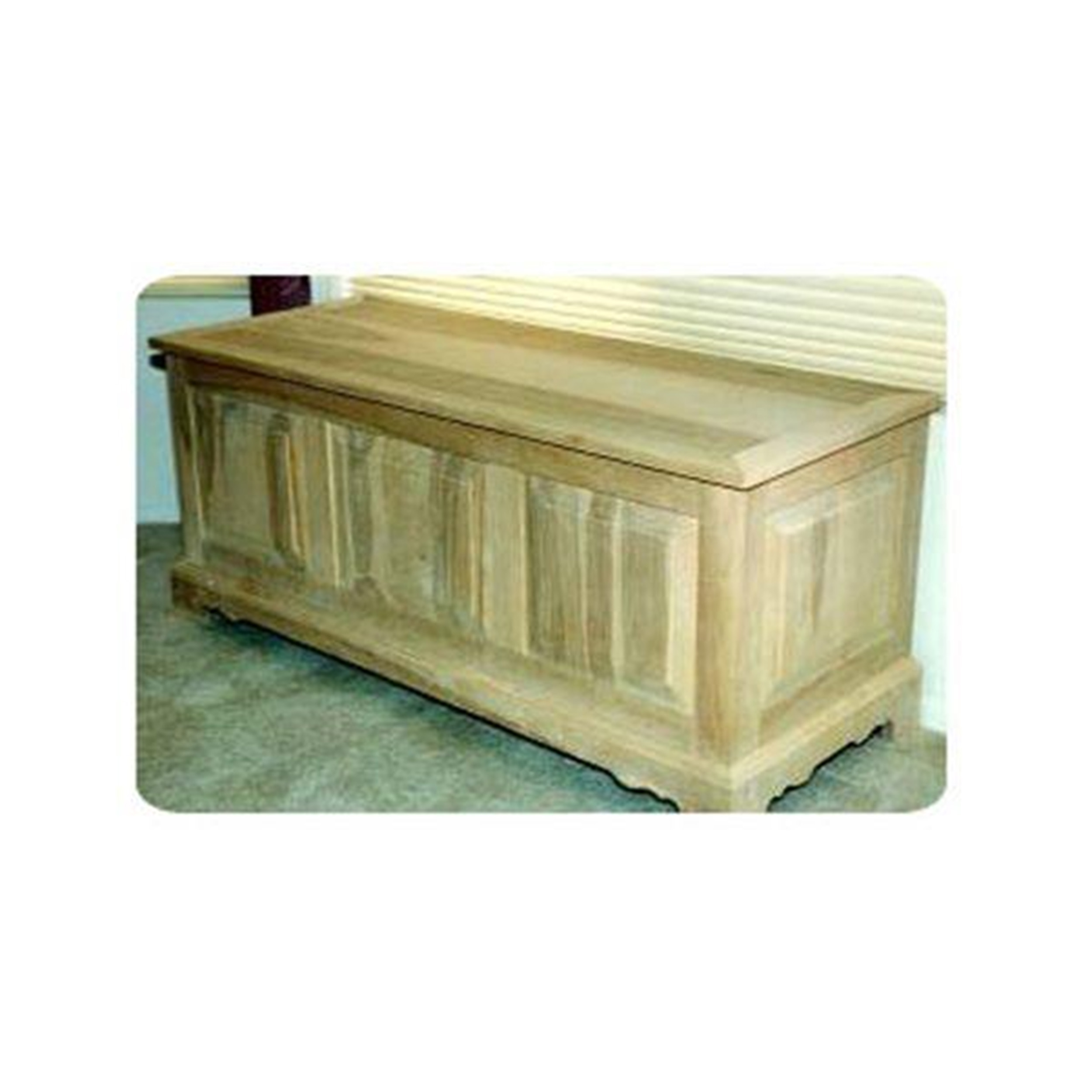 product: Woodcraft Woodworking Project Paper Plan to Build Raised Panel Hope Chest shown