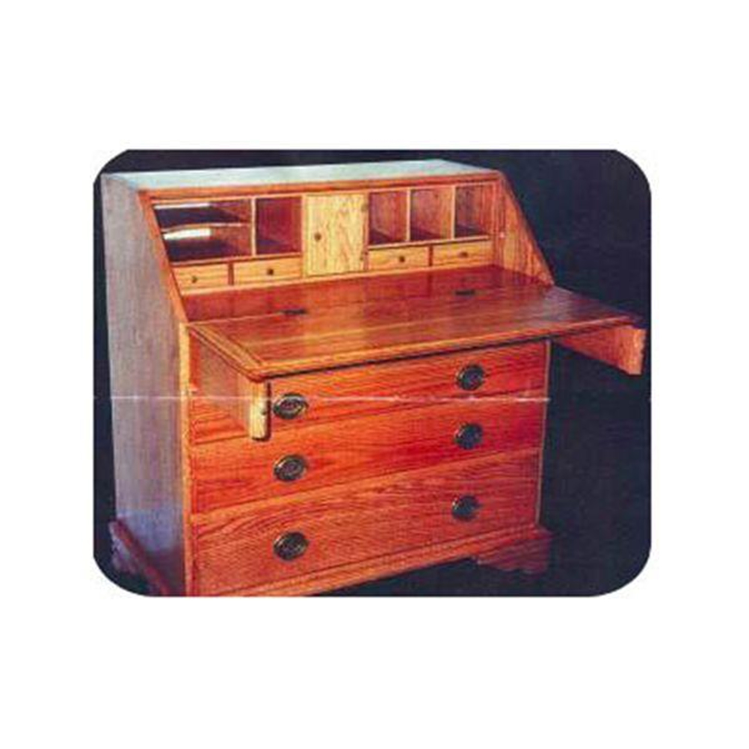 product: Woodcraft Woodworking Project Paper Plan to Build Drop Front Desk shown