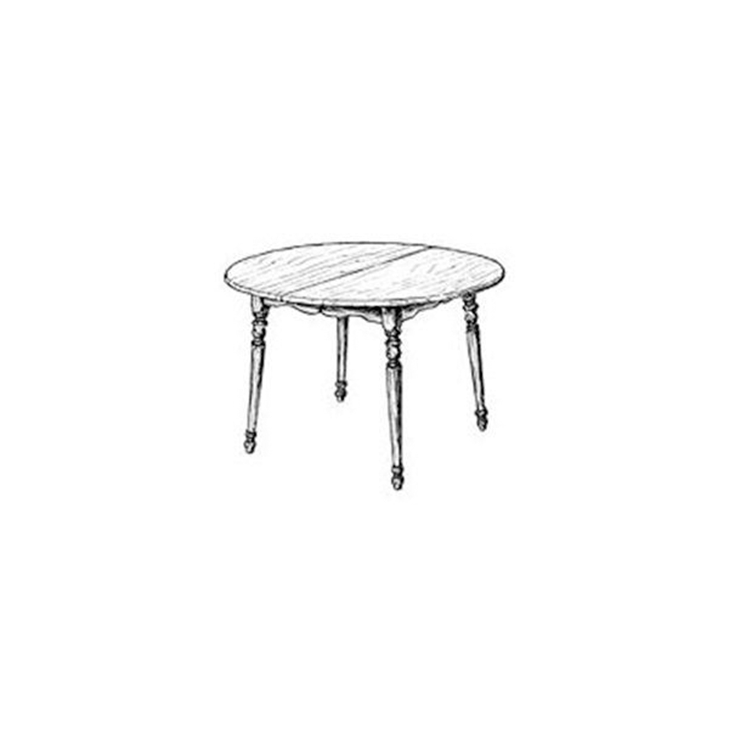 product: Woodcraft Woodworking Project Paper Plan to Build Round Extension Dining Table shown