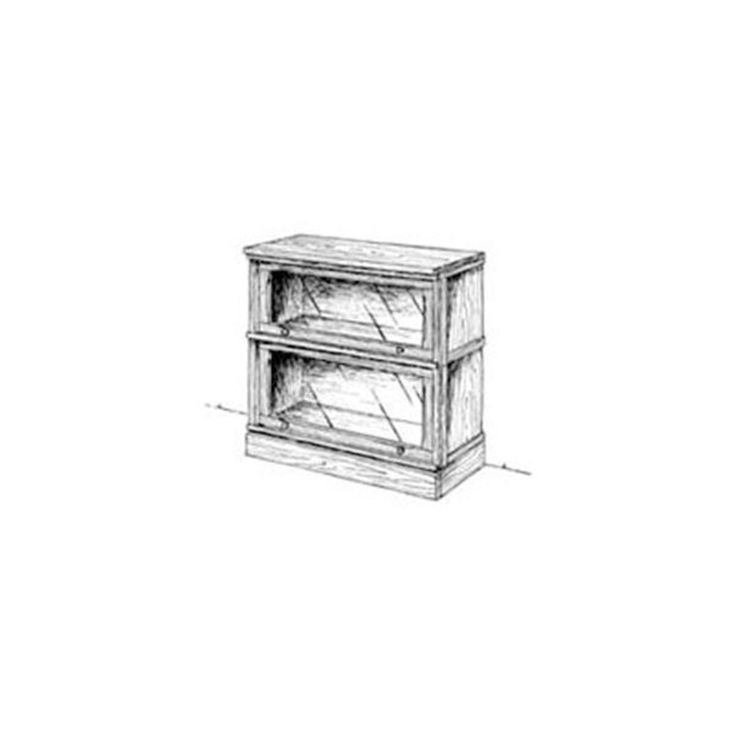 product: Woodcraft Woodworking Project Paper Plan to Build Stackable Lawyers Bookcase shown