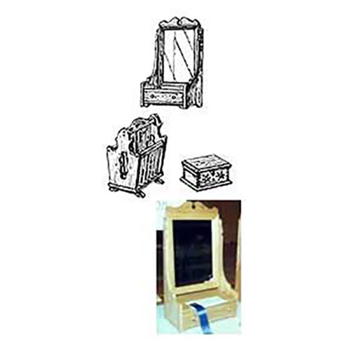 Woodworking Project Paper Plan To Build Dresser Mirror, Jewelry Box, Magazine Rack
