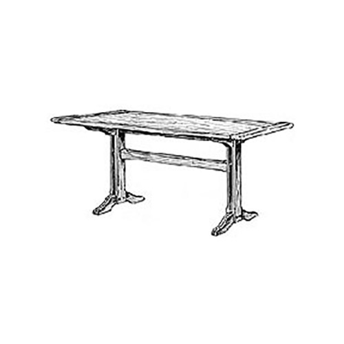 product: Woodcraft Woodworking Project Paper Plan to Build Shaker Dining Table shown