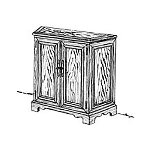 product: Woodcraft Woodworking Project Paper Plan to Build Hall Cabinet shown
