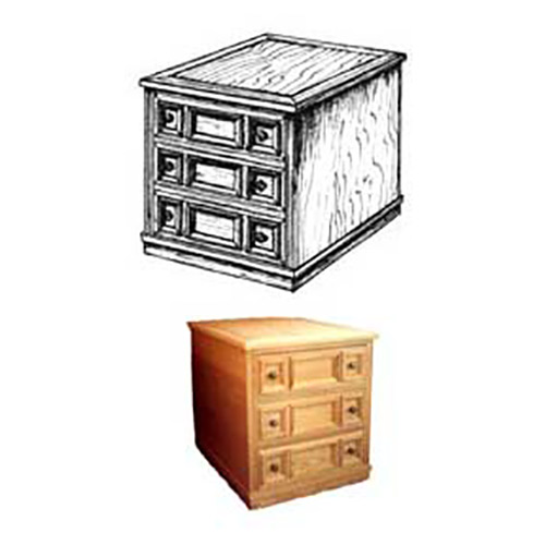 product: Woodcraft Woodworking Project Paper Plan to Build Spanish End Table shown