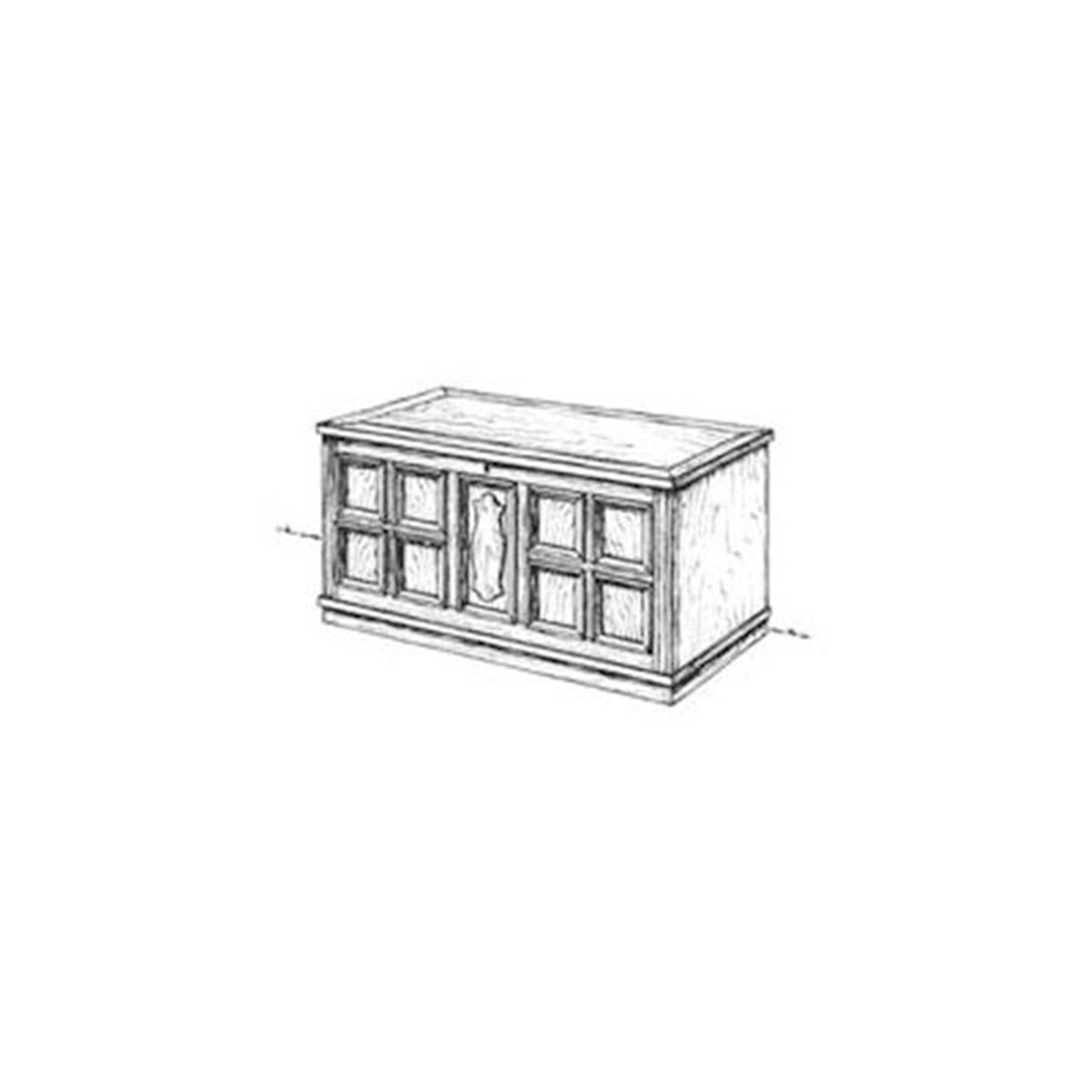 product: Woodcraft Woodworking Project Paper Plan to Build Spanish Chest shown