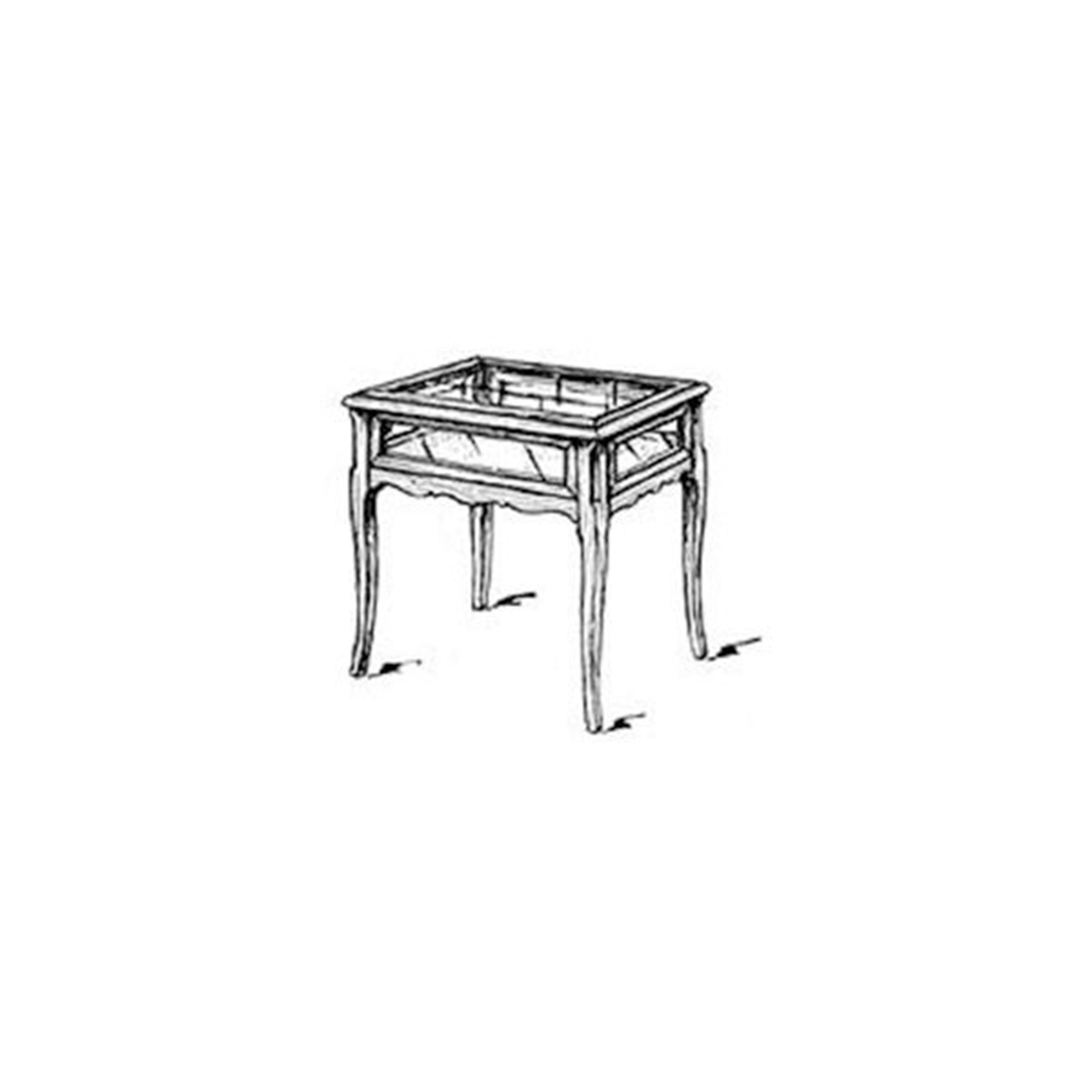product: Woodcraft Woodworking Project Paper Plan to Build Display Curio Table shown