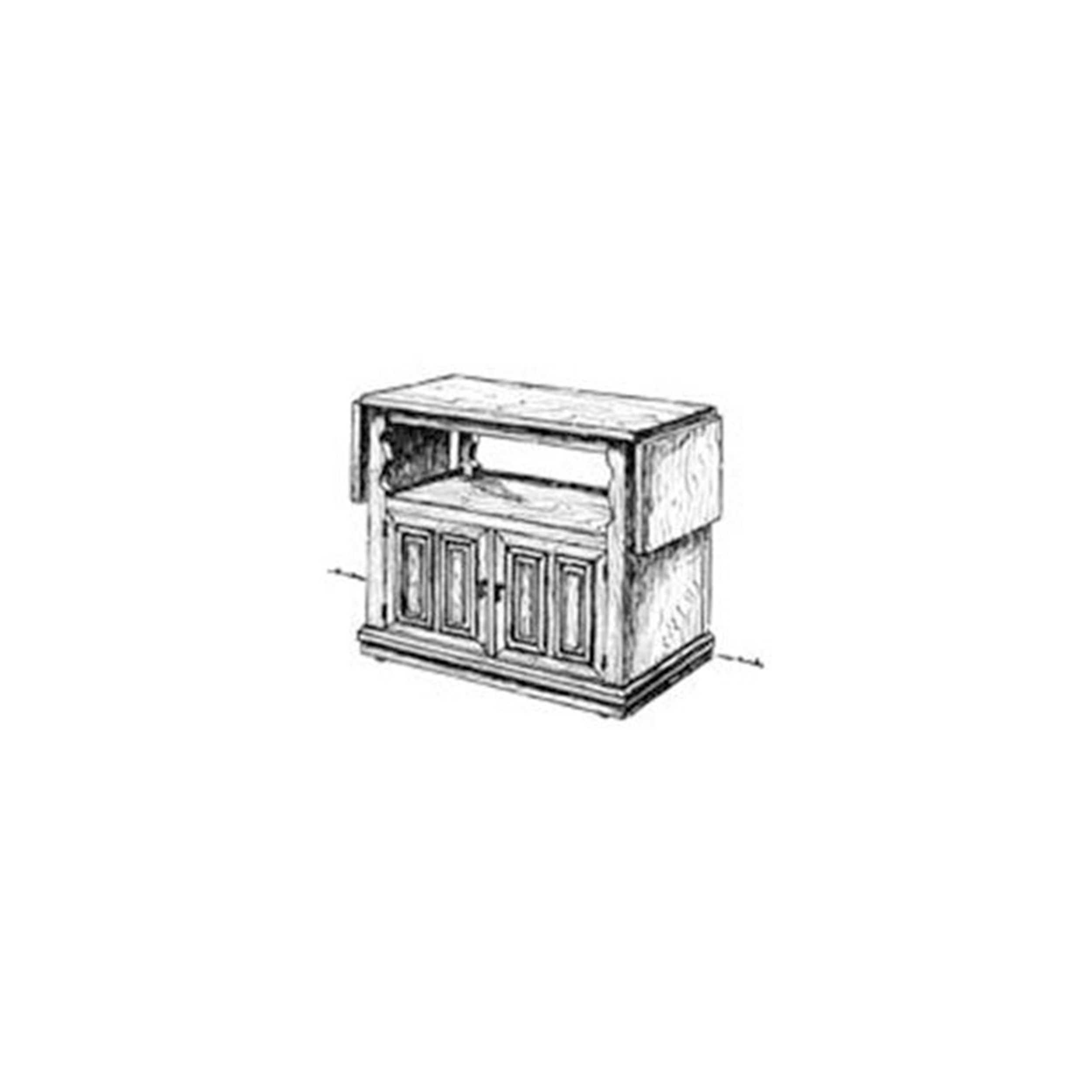 product: Woodcraft Woodworking Project Paper Plan to Build Spanish Buffett shown