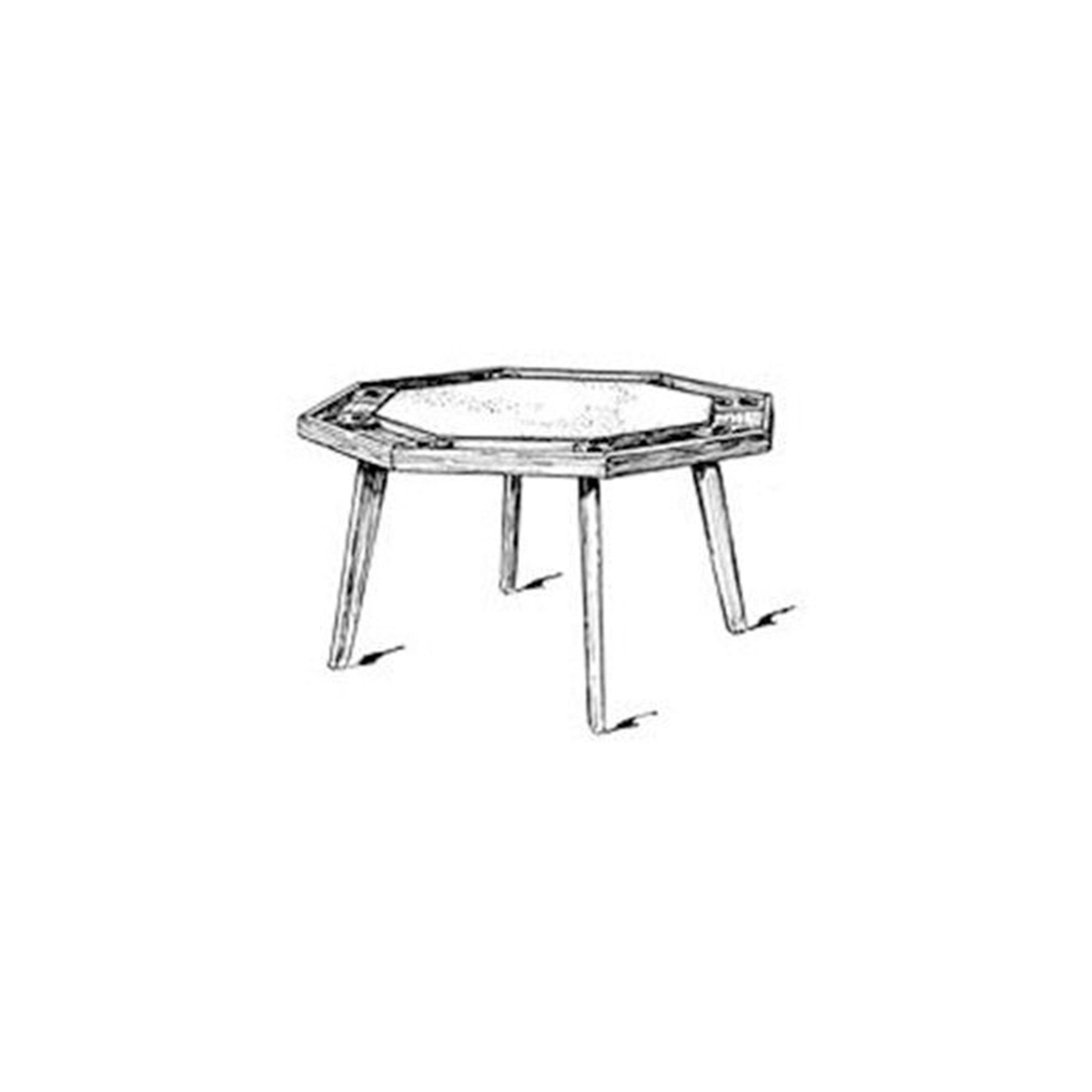 product: Woodcraft Woodworking Project Paper Plan to Build Traditional Poker Table shown