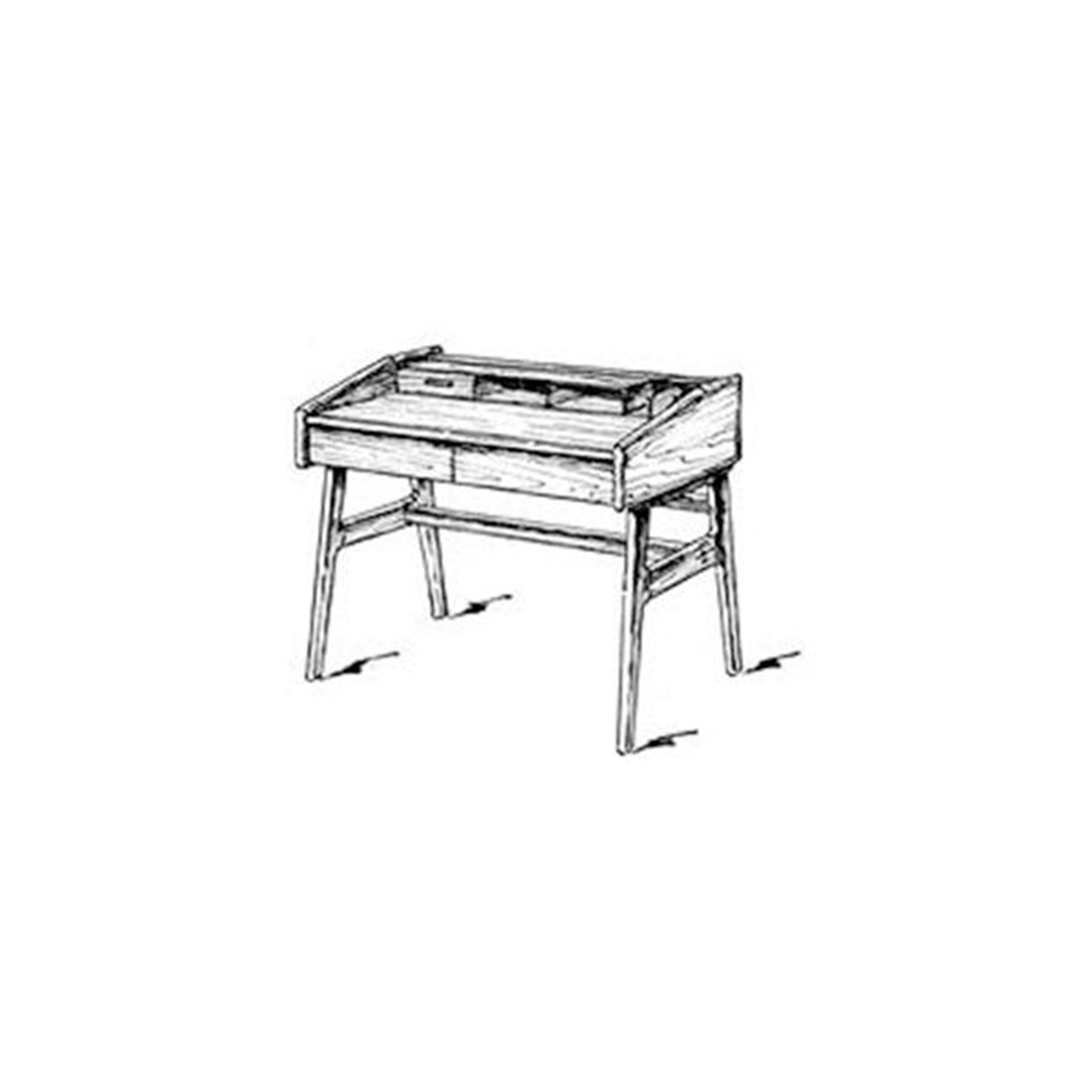 product: Woodcraft Woodworking Project Paper Plan to Build Simple Writing Desk shown
