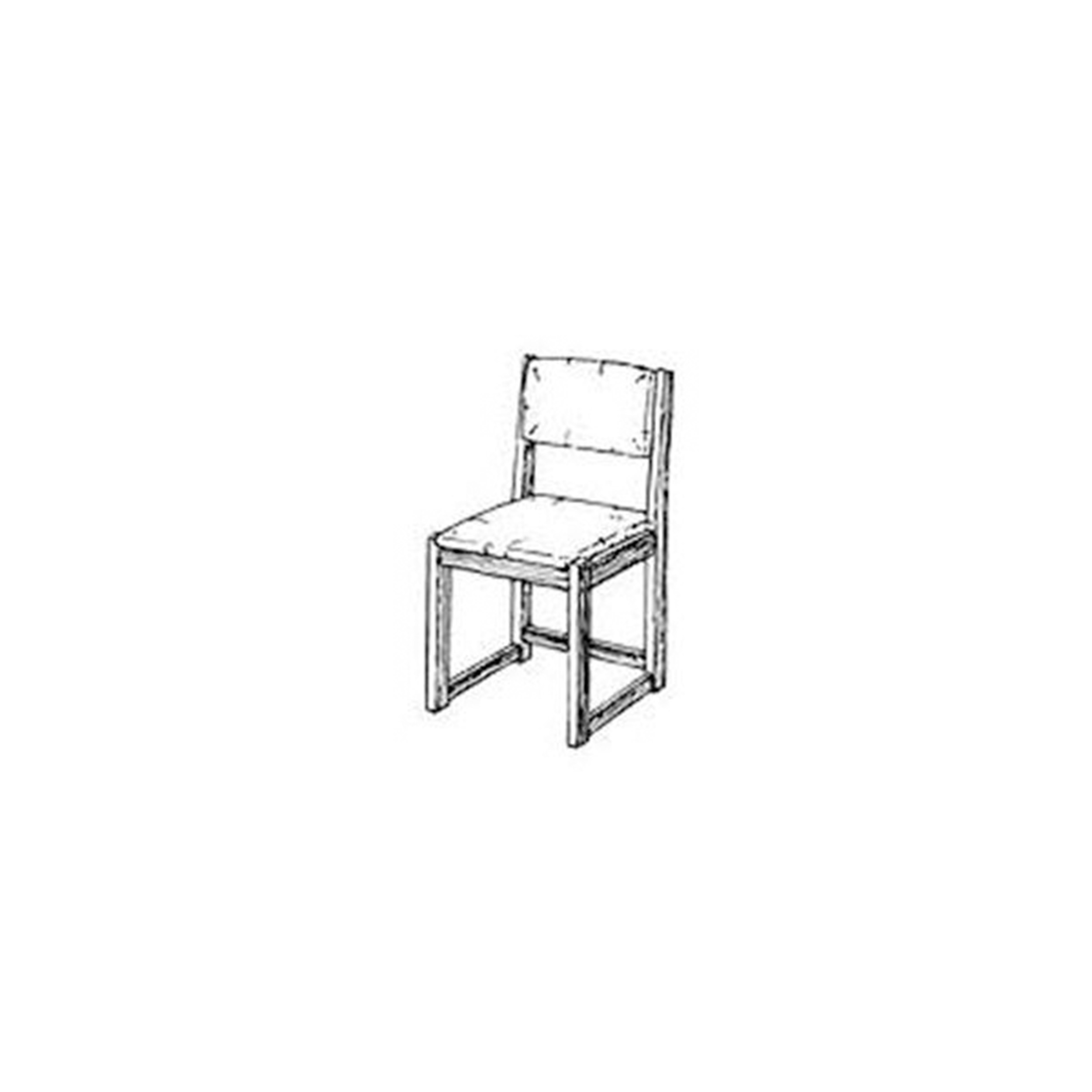 product: Woodcraft Woodworking Project Paper Plan to Build Simple Side Chair shown