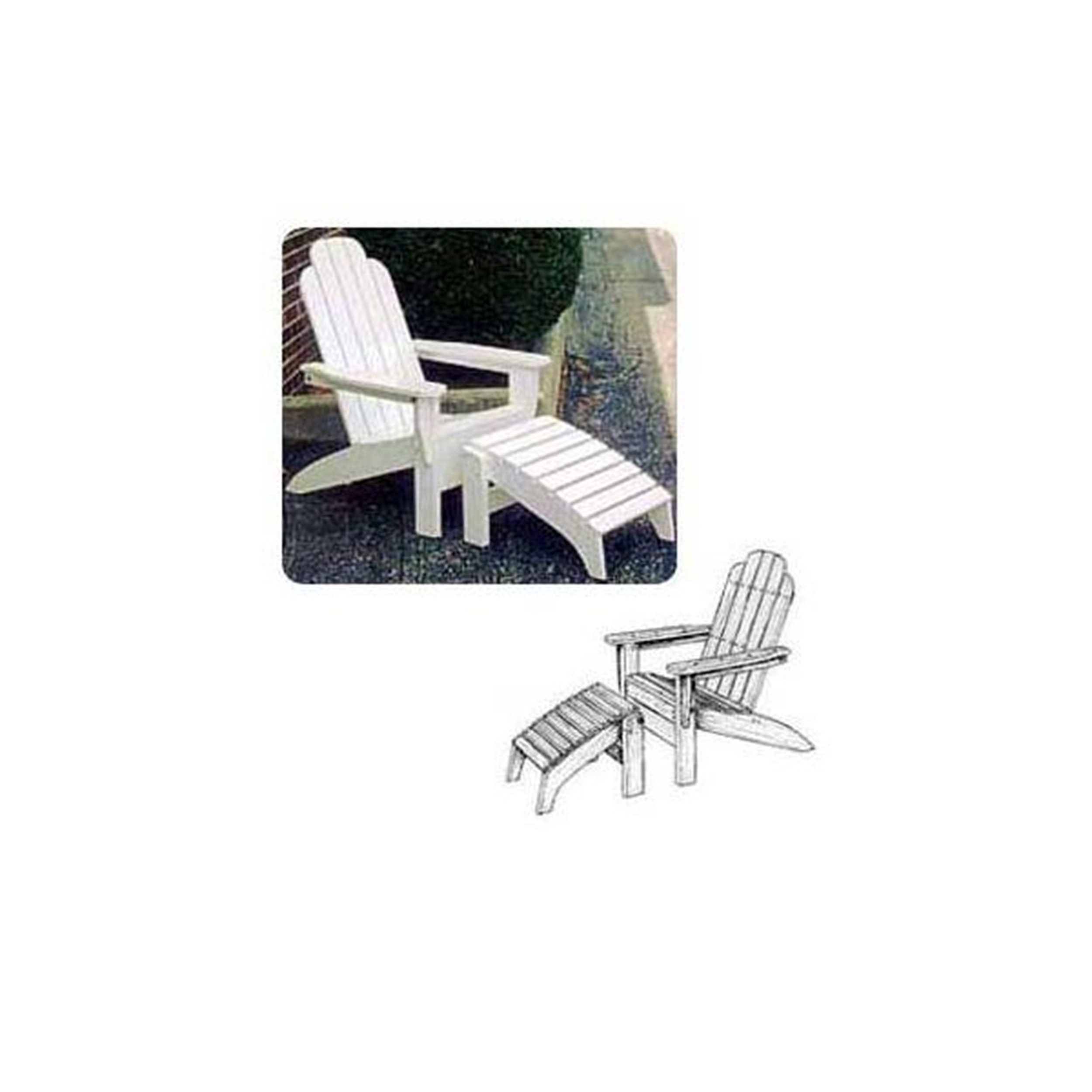 Folding Chair And Footrest Woodworking Plan