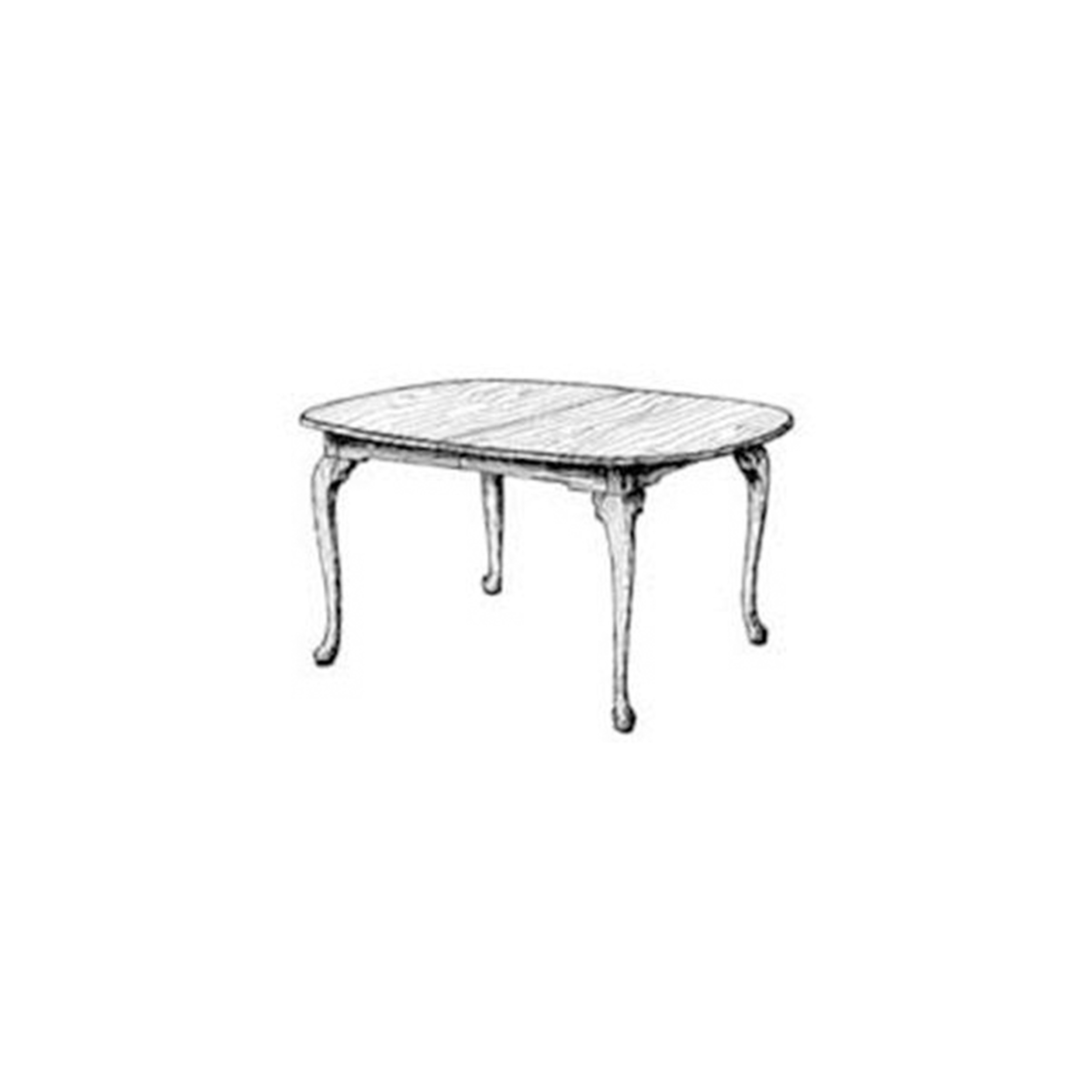 product: Woodcraft Woodworking Project Paper Plan to Build Queen Anne Dining Table shown
