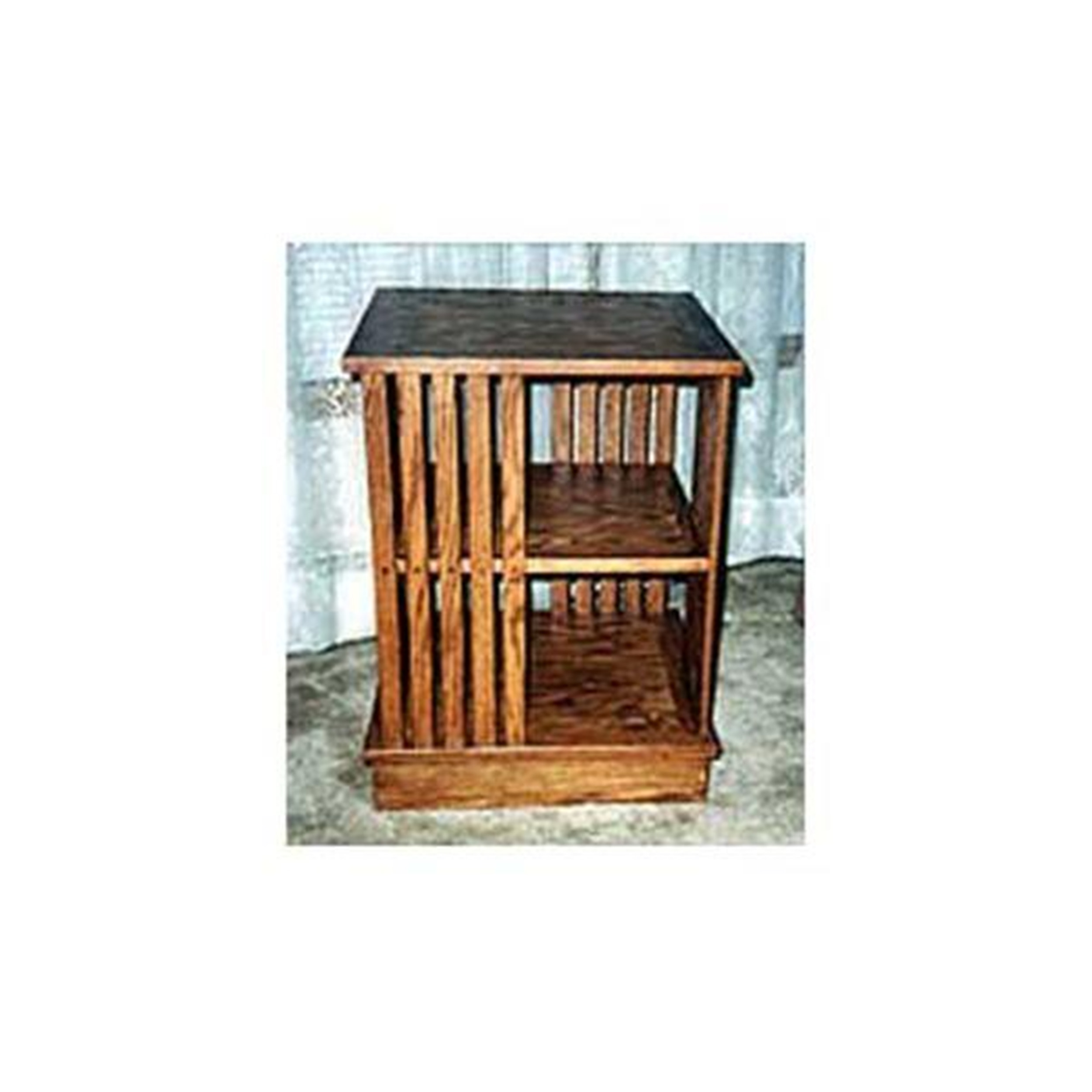 product: Woodcraft Woodworking Project Paper Plan to Build Revolving Bookcase shown