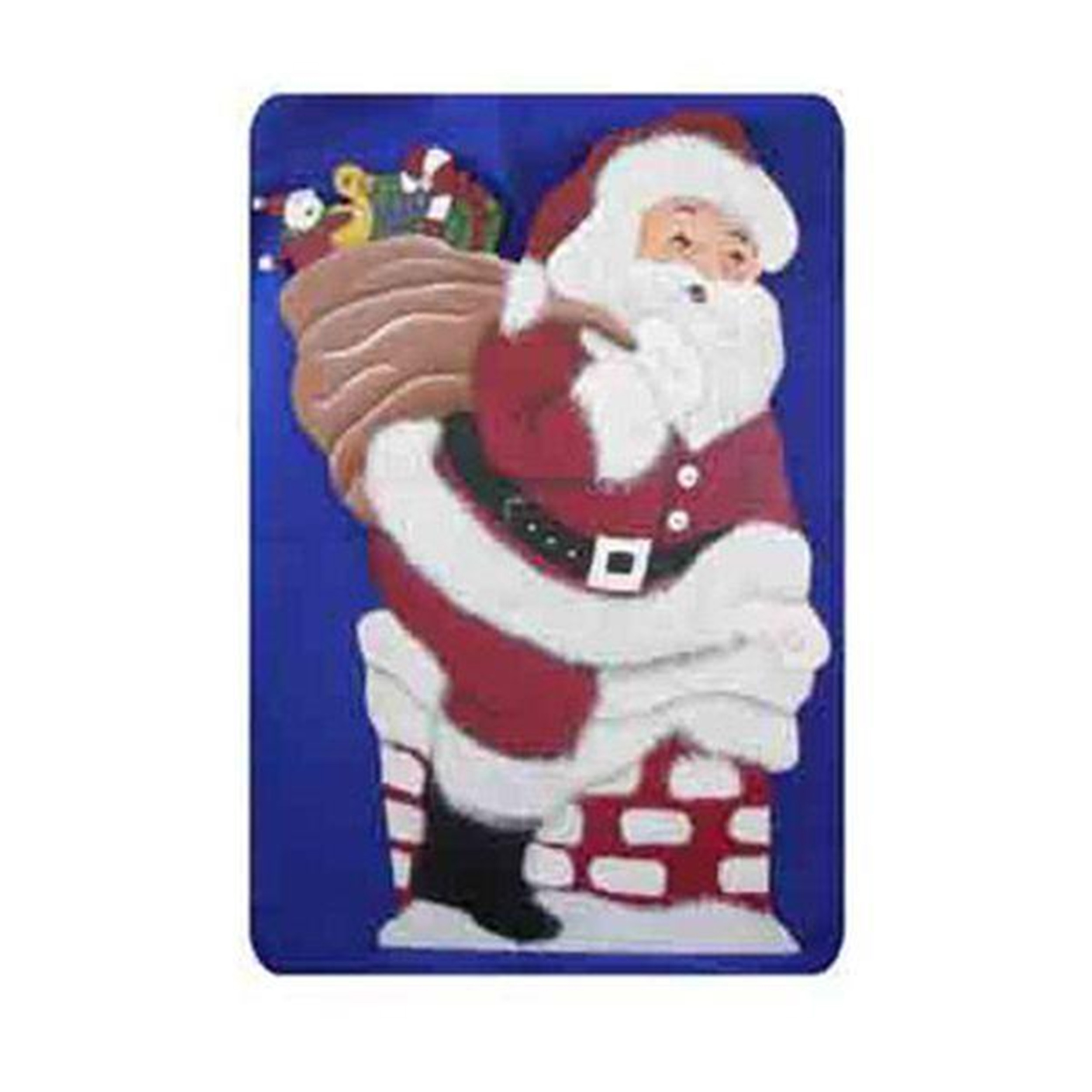 product: Woodcraft Woodworking Project Paper Plan to Build Country Santa in Chimney shown