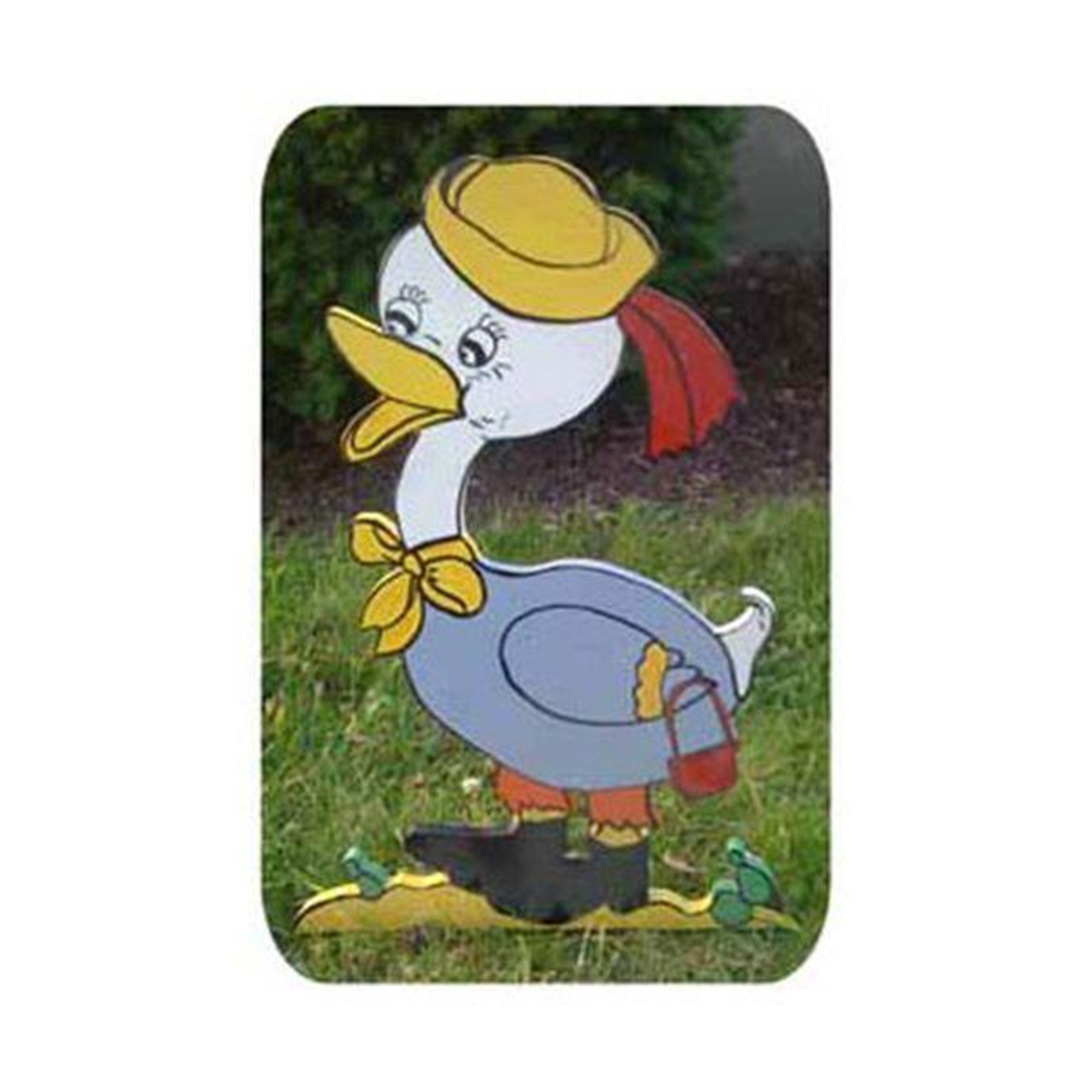 product: Woodcraft Woodworking Project Paper Plan to Build Mrs. Duck on a Walk shown