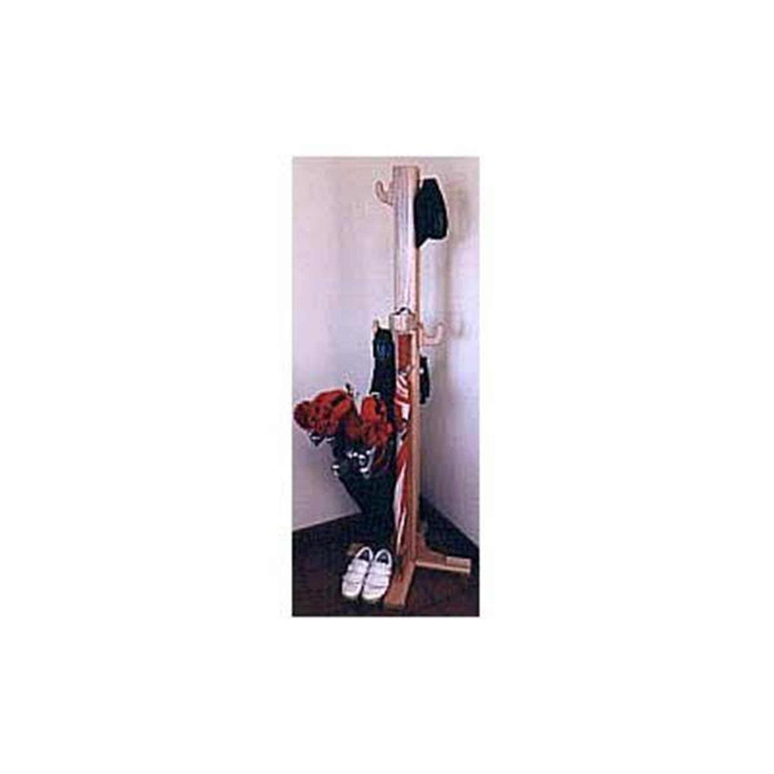 product: Woodcraft Woodworking Project Paper Plan to Build Golf Equipment Stand shown