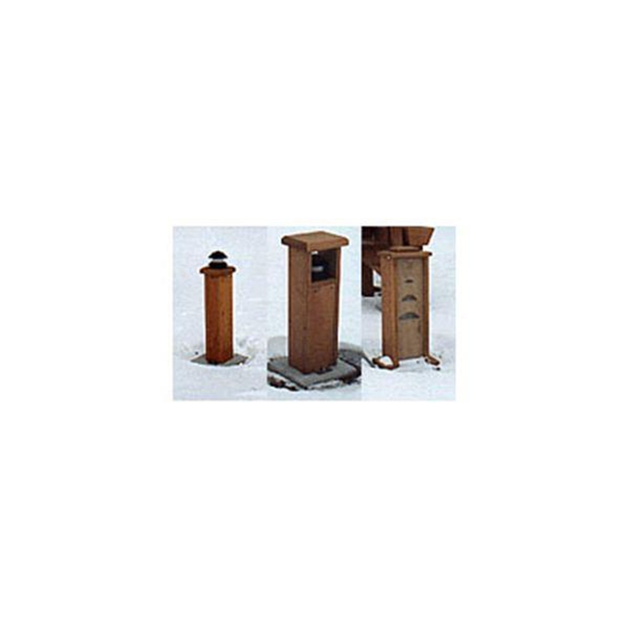 product: Woodcraft Woodworking Project Paper Plan to Build Walkway Lights shown
