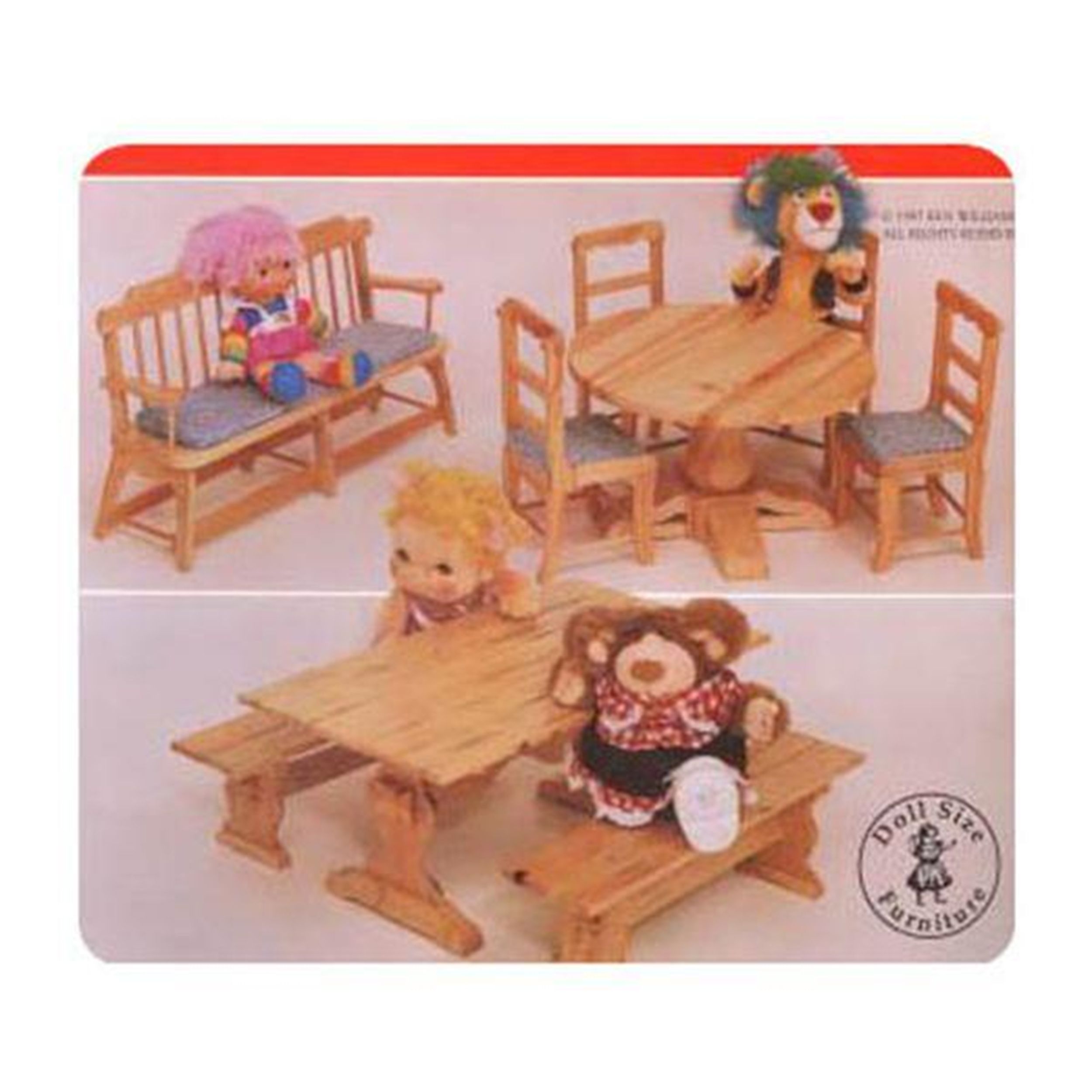 Woodworking Project Paper Plan To Build Doll Seating Group