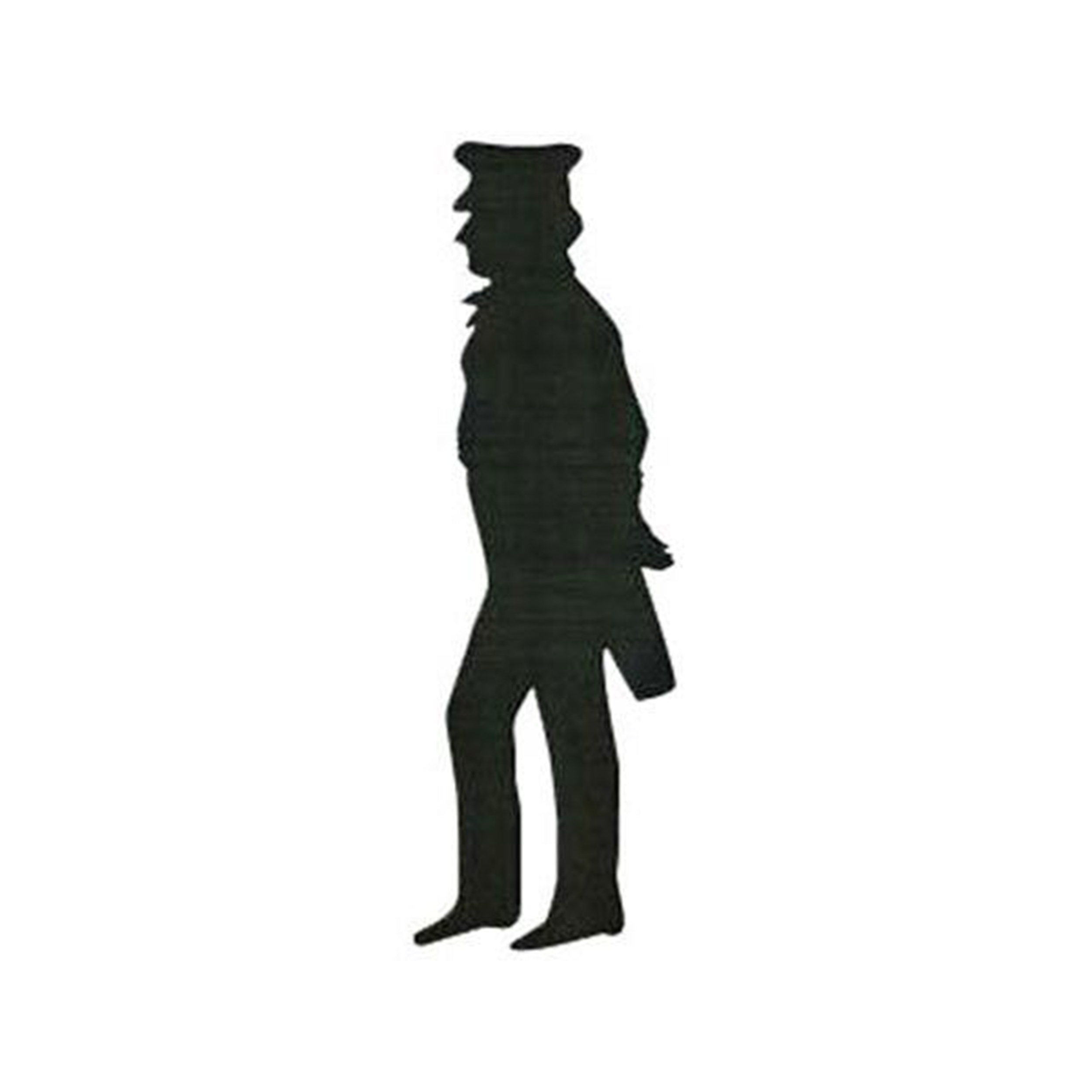 product: Woodcraft Woodworking Project Paper Plan to Build Railway Conductor Shadow shown