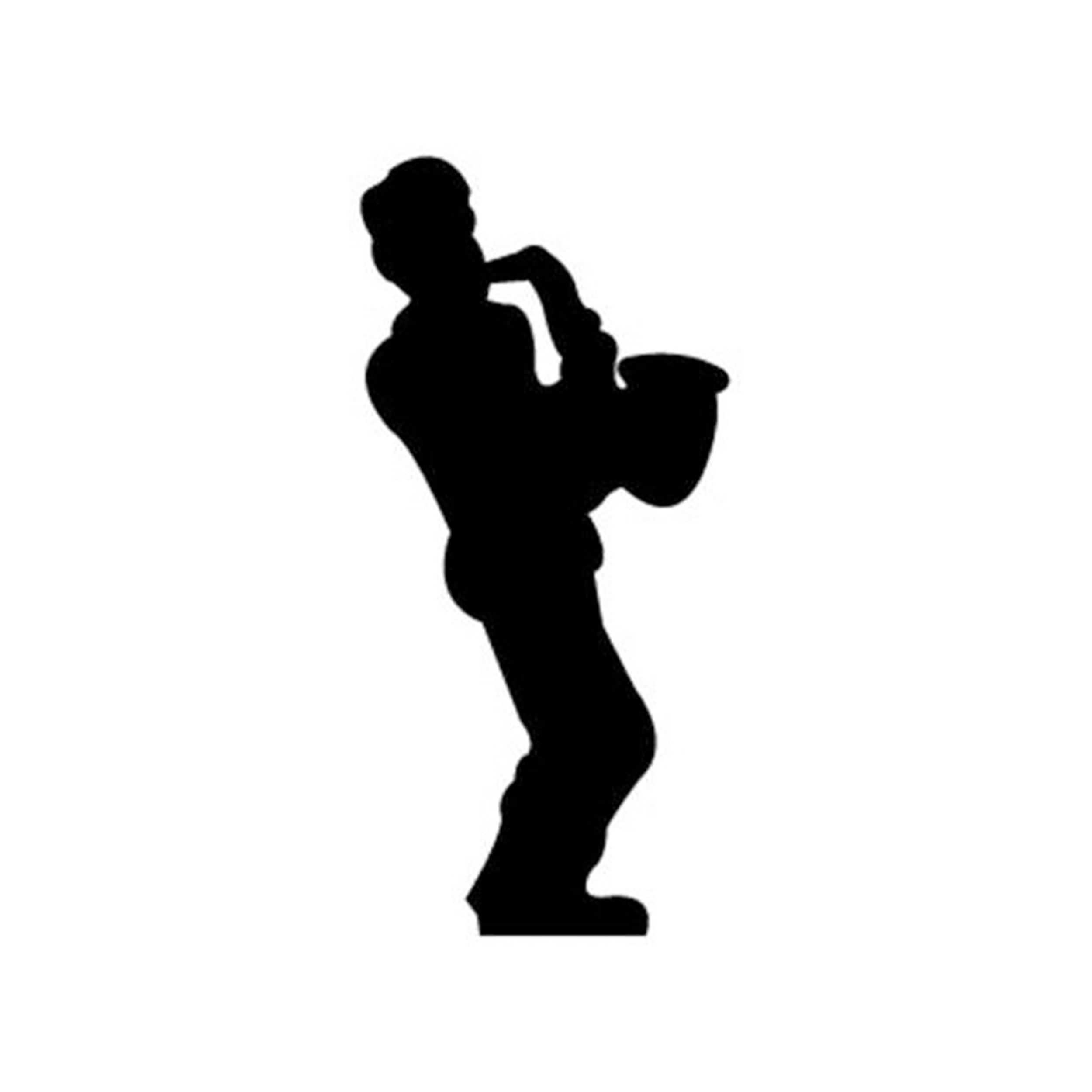 product: Woodcraft Woodworking Project Paper Plan to Build Saxophone Player Shadow shown