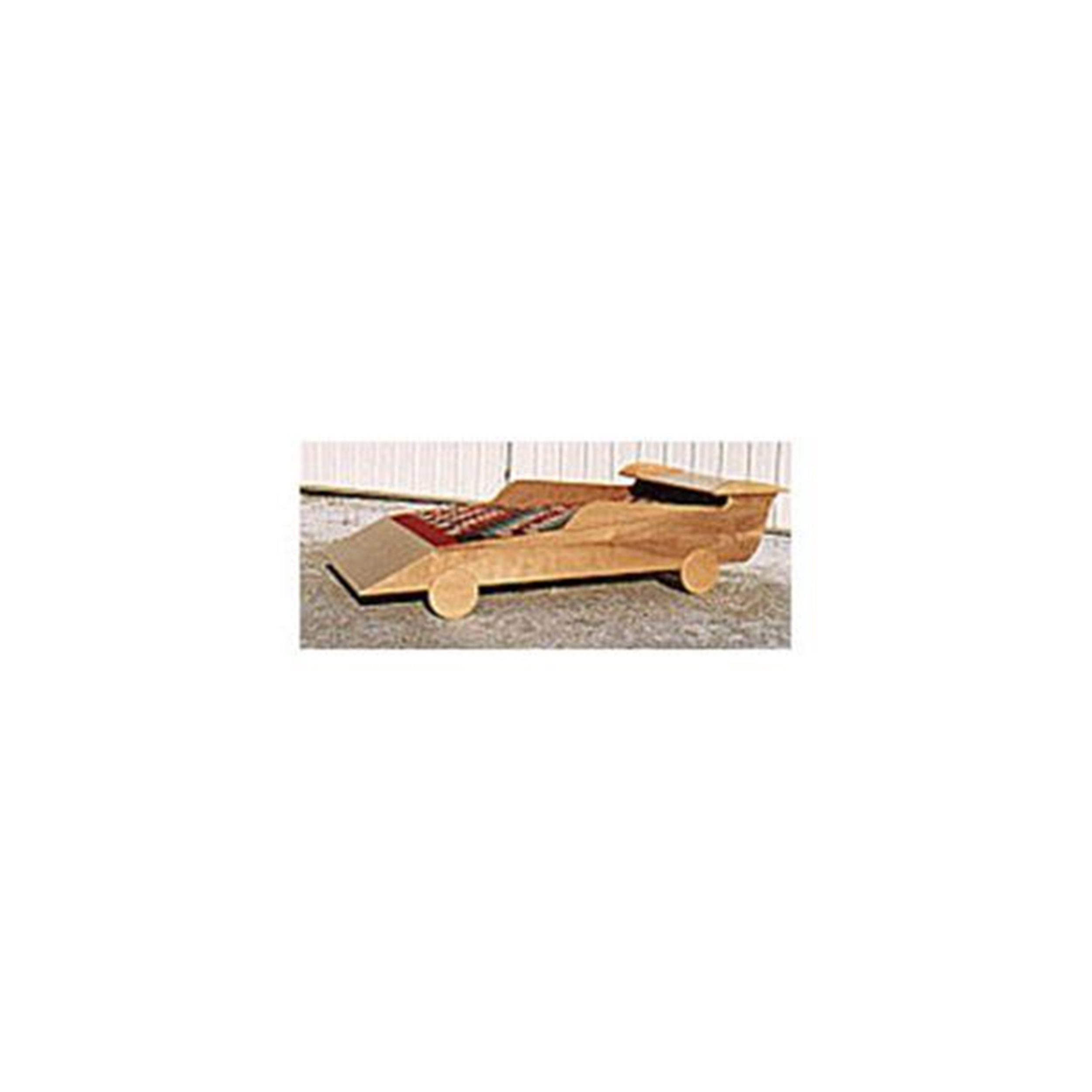 product: Woodcraft Woodworking Project Paper Plan to Build Race Car Bed shown