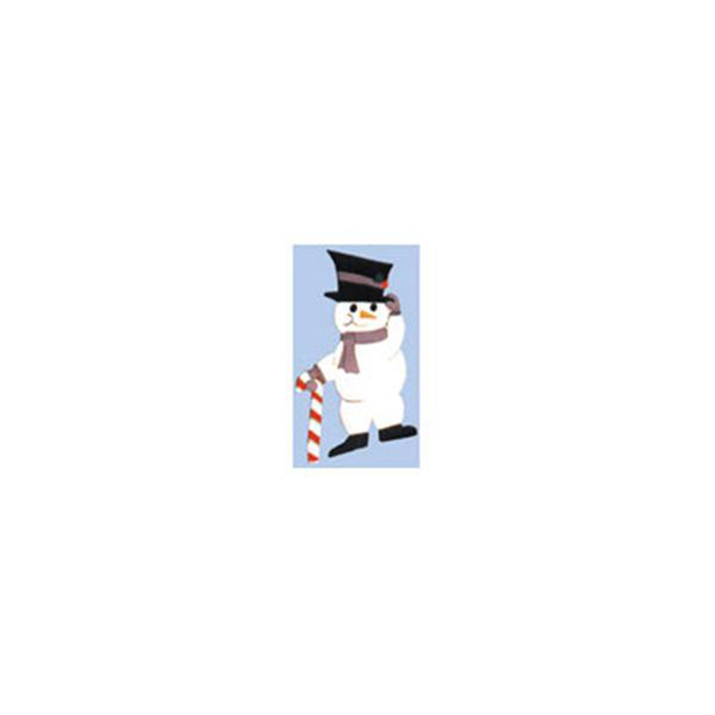product: Woodcraft Woodworking Project Paper Plan to Build Snowman with Candy Cane shown