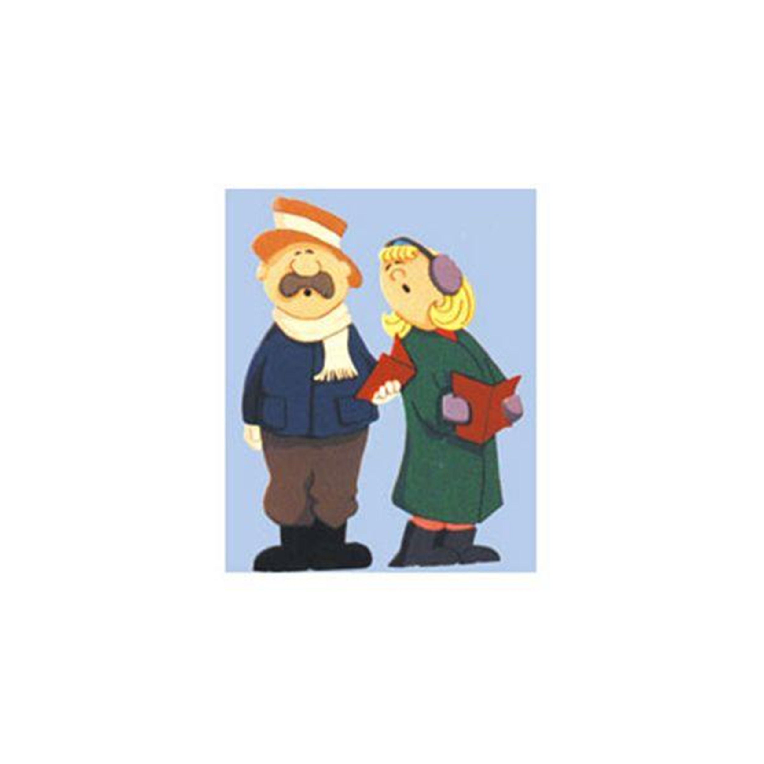 Woodworking Project Paper Plan To Build Man And Woman Carolers