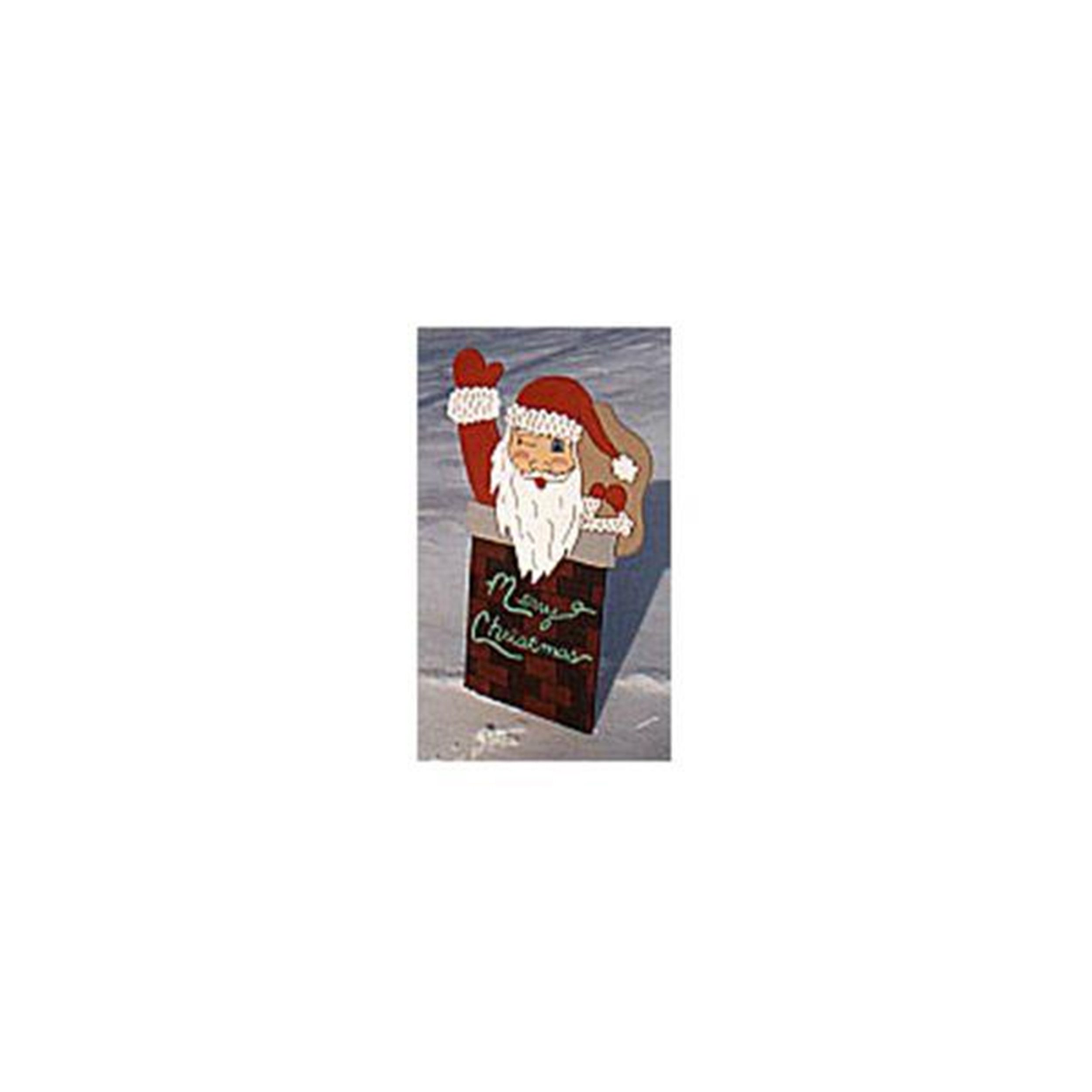 product: Woodcraft Woodworking Project Paper Plan to Build Santa in Chimney shown