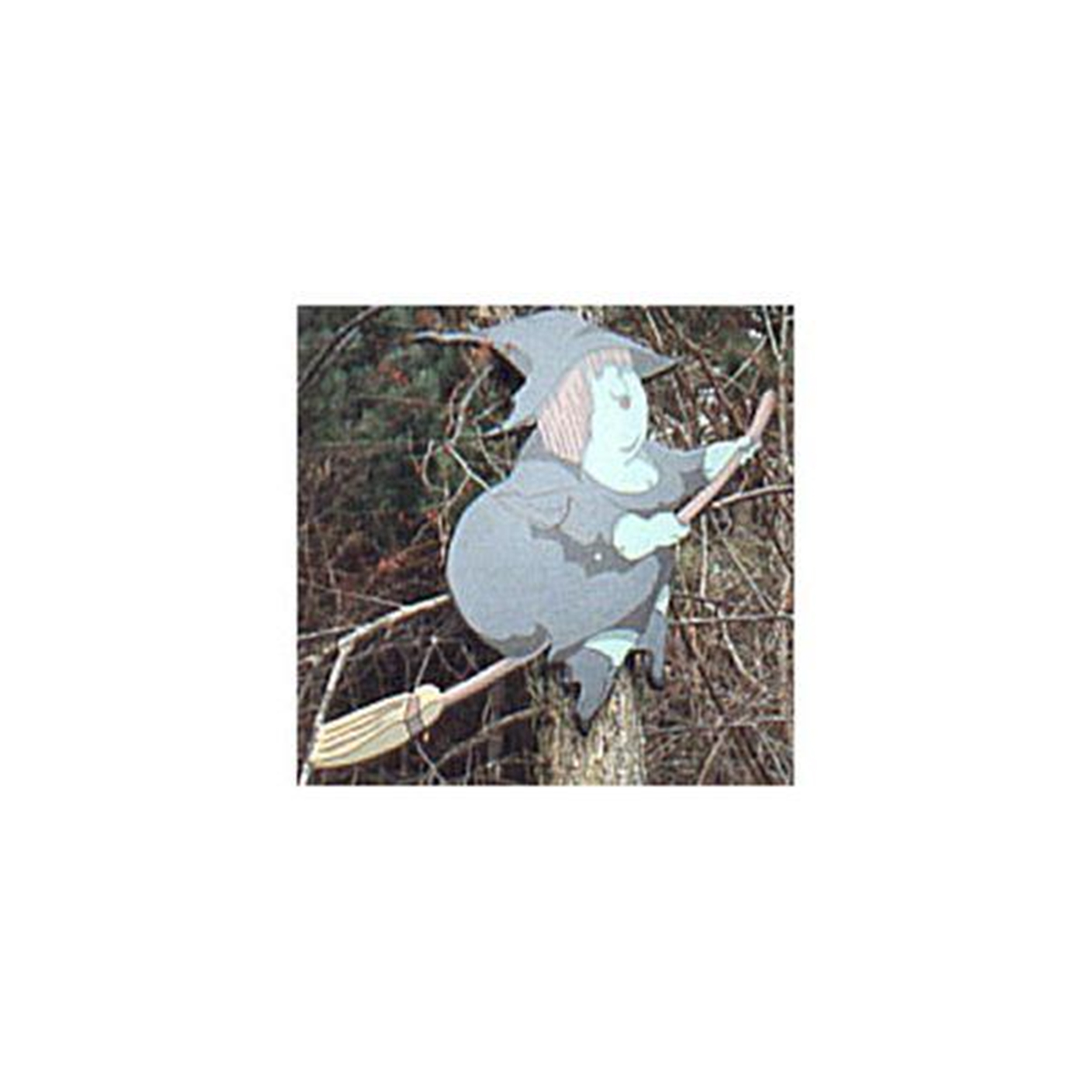 product: Woodcraft Woodworking Project Paper Plan to Build Witch and Broom shown