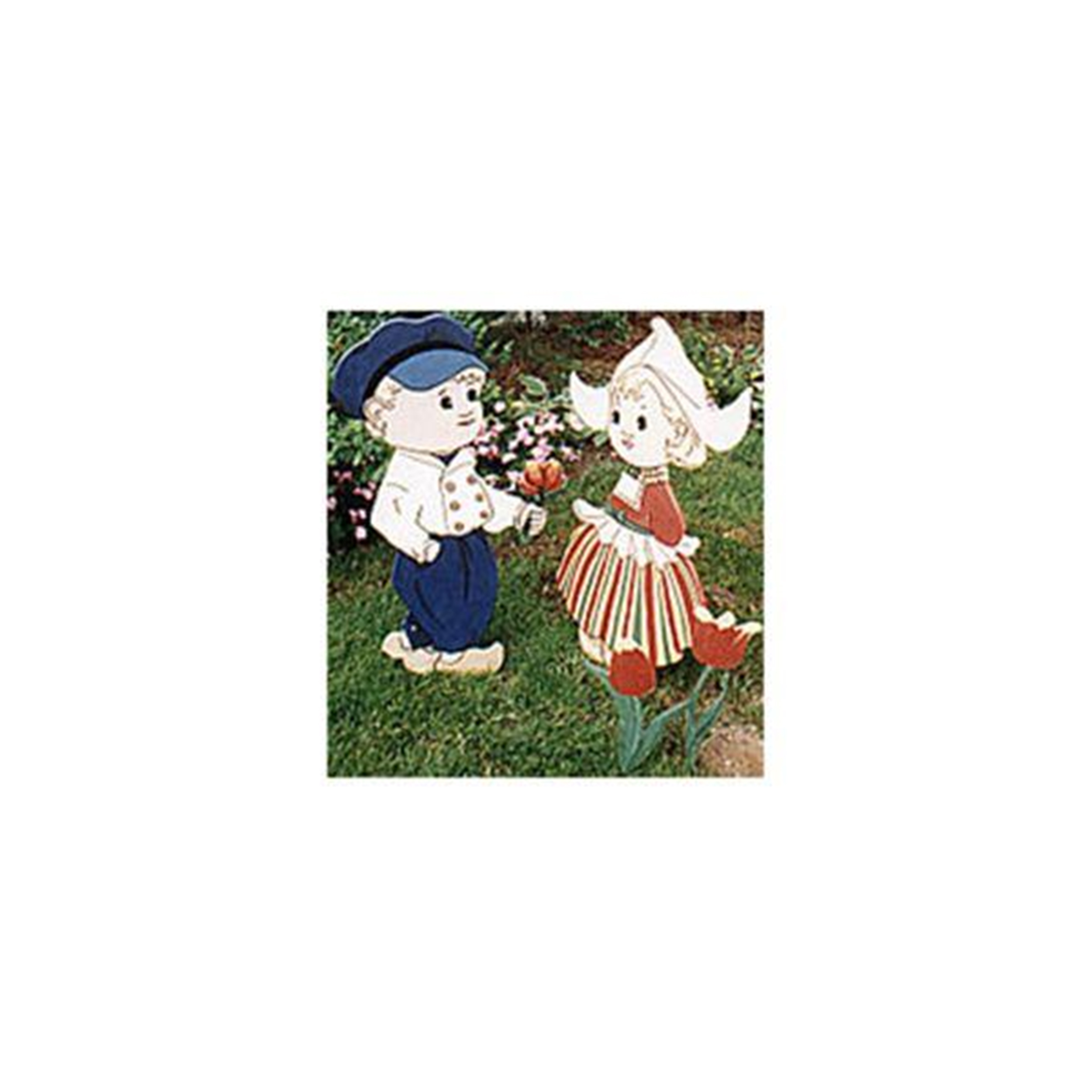 product: Woodcraft Woodworking Project Paper Plan to Build Dutch Boy and Girl shown