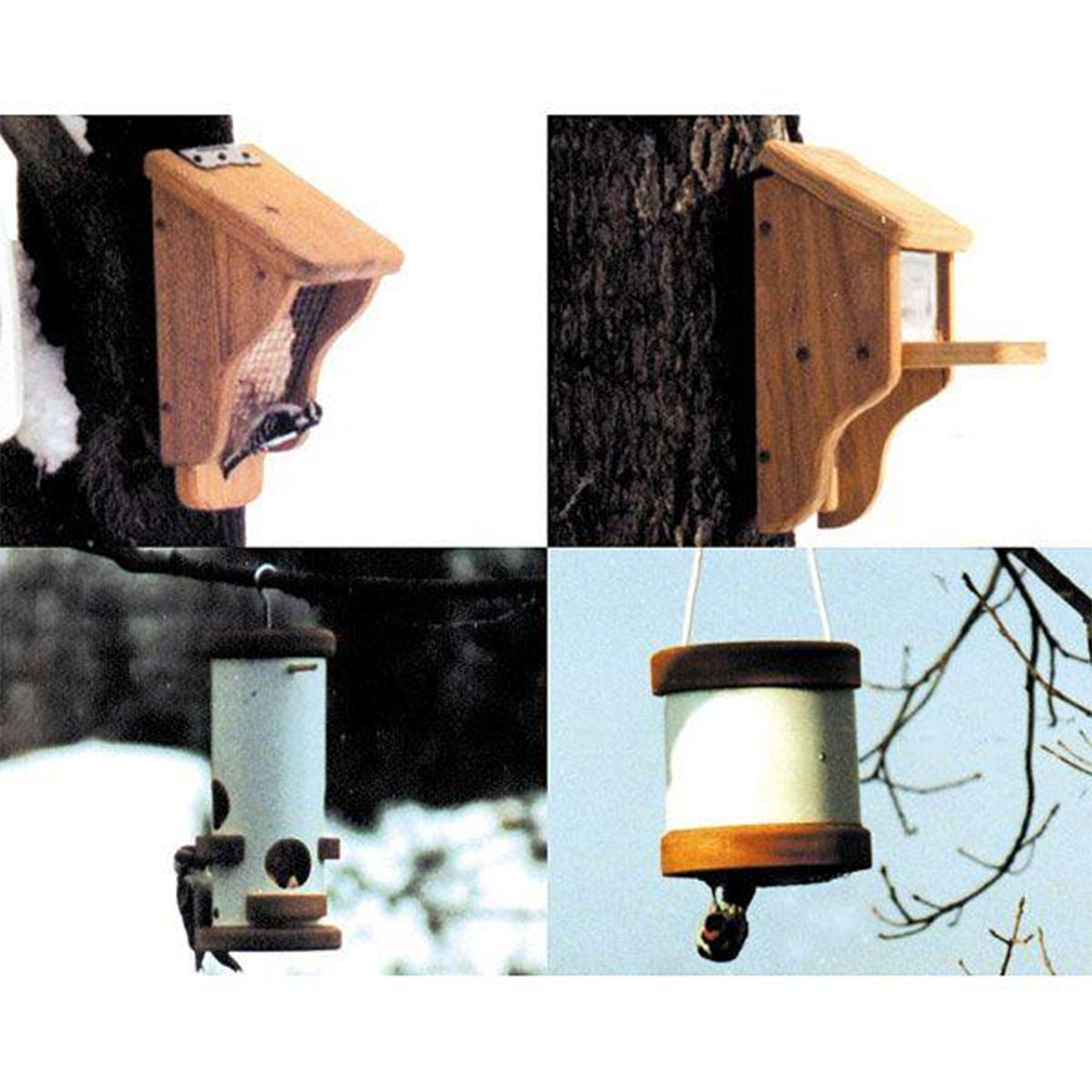 product: Woodcraft Woodworking Project Paper Plan to Build Suet and Squirrel Feeders shown