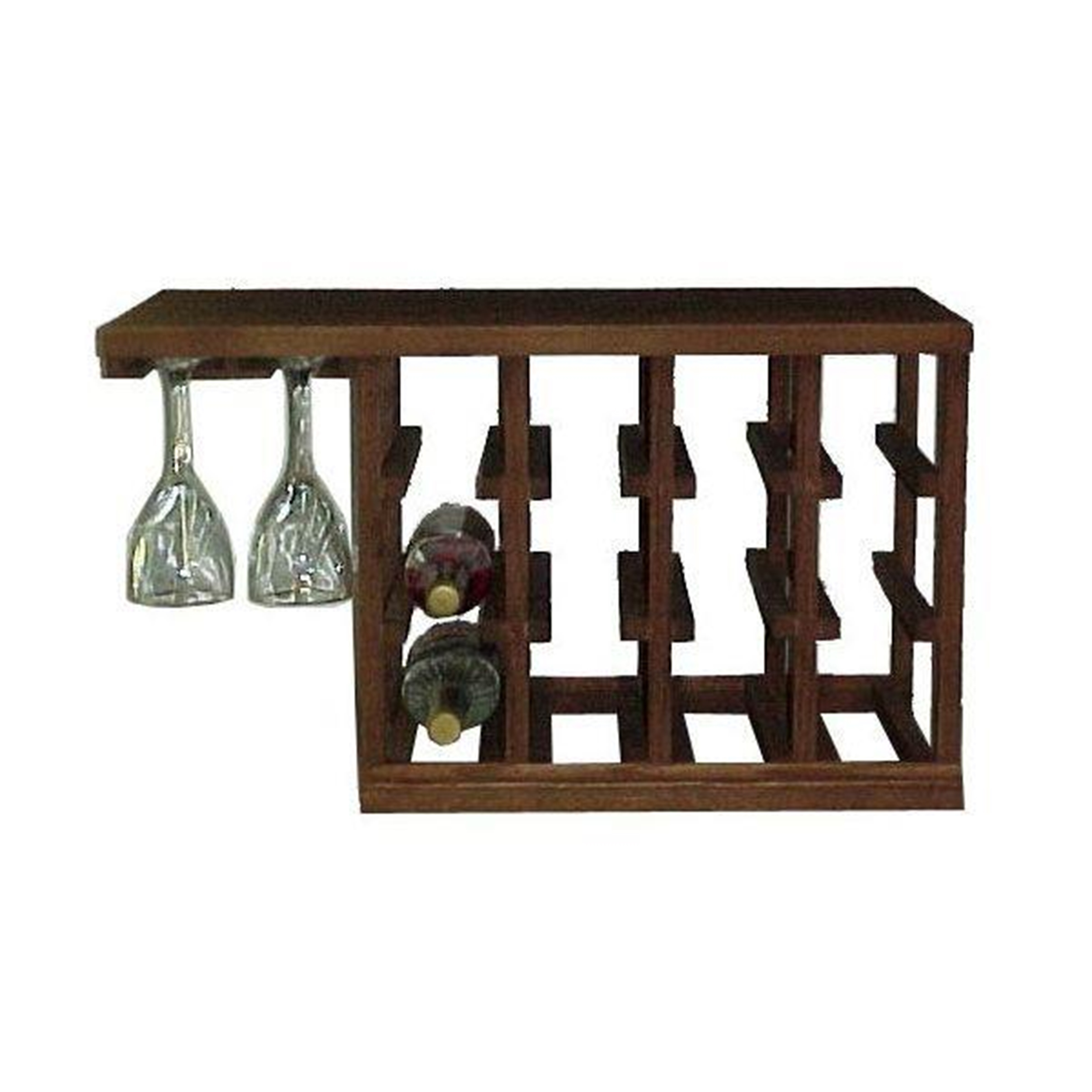 product: Woodcraft Woodworking Project Paper Plan to Build Wine Glass Rack shown