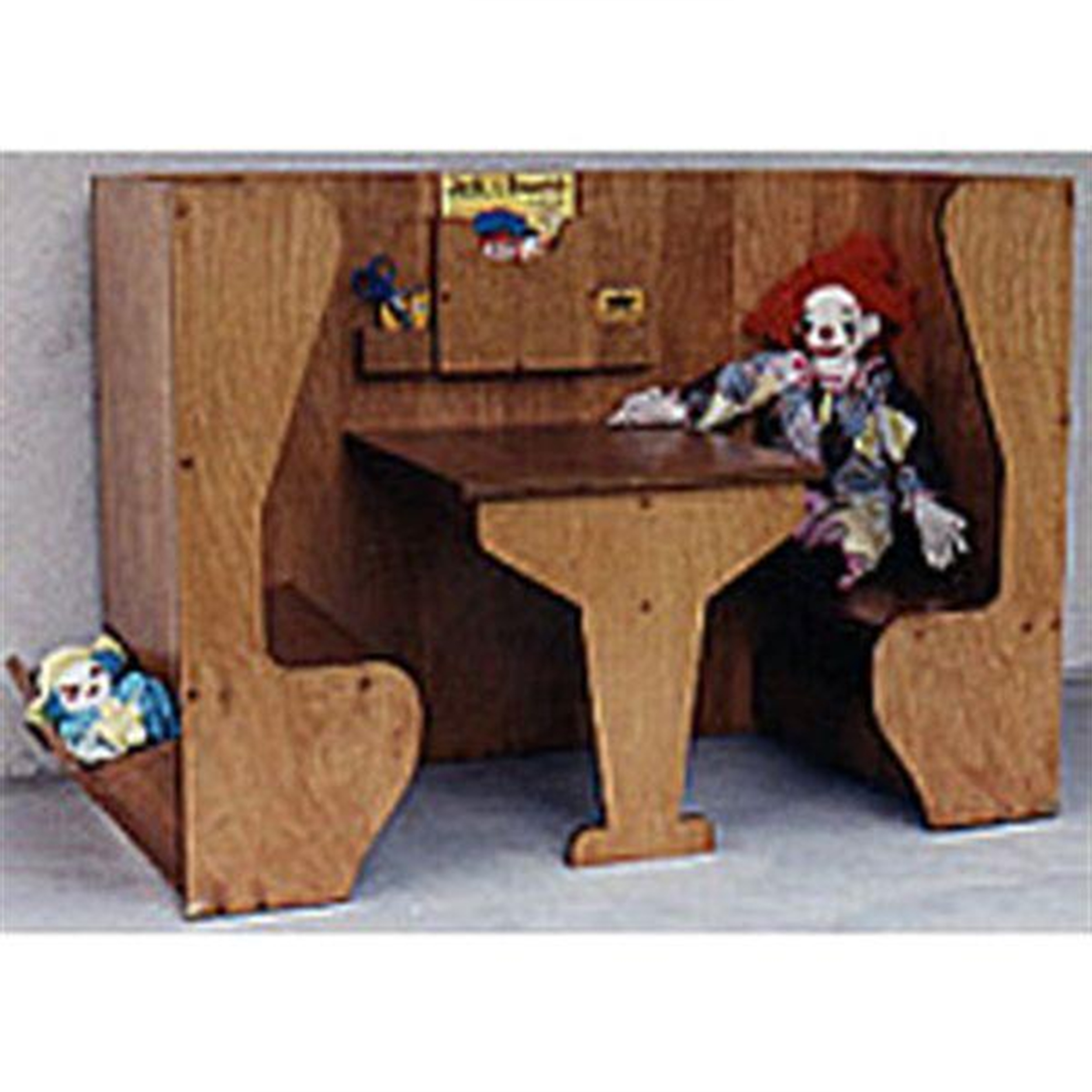 product: Woodcraft Woodworking Project Paper Plan to Build Kiddie Booth shown