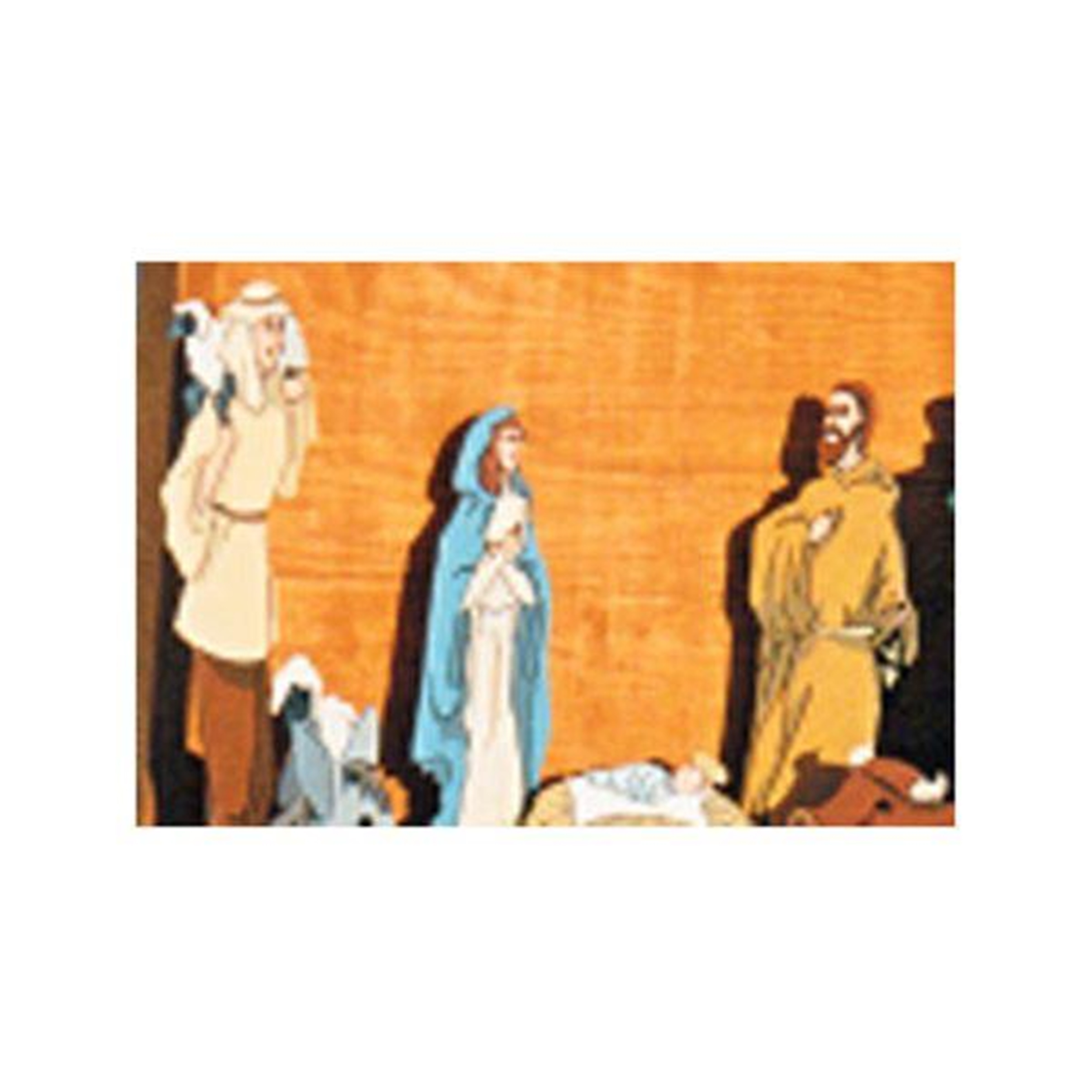 product: Woodcraft Woodworking Project Paper Plan to Build Mary, Joseph, Jesus, and Shephard shown