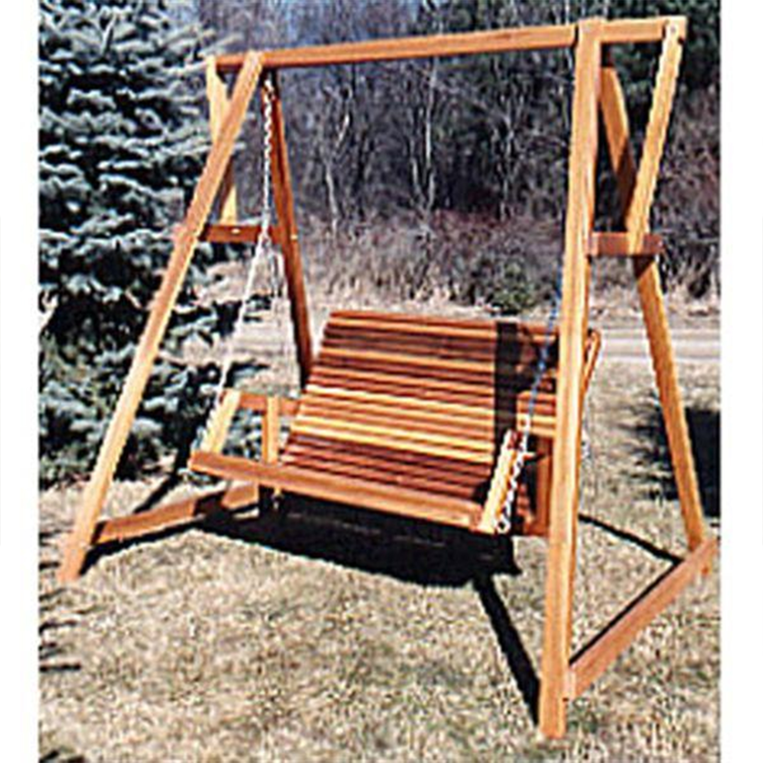 Woodworking Project Paper Plan To Build Patio Swing And Stand