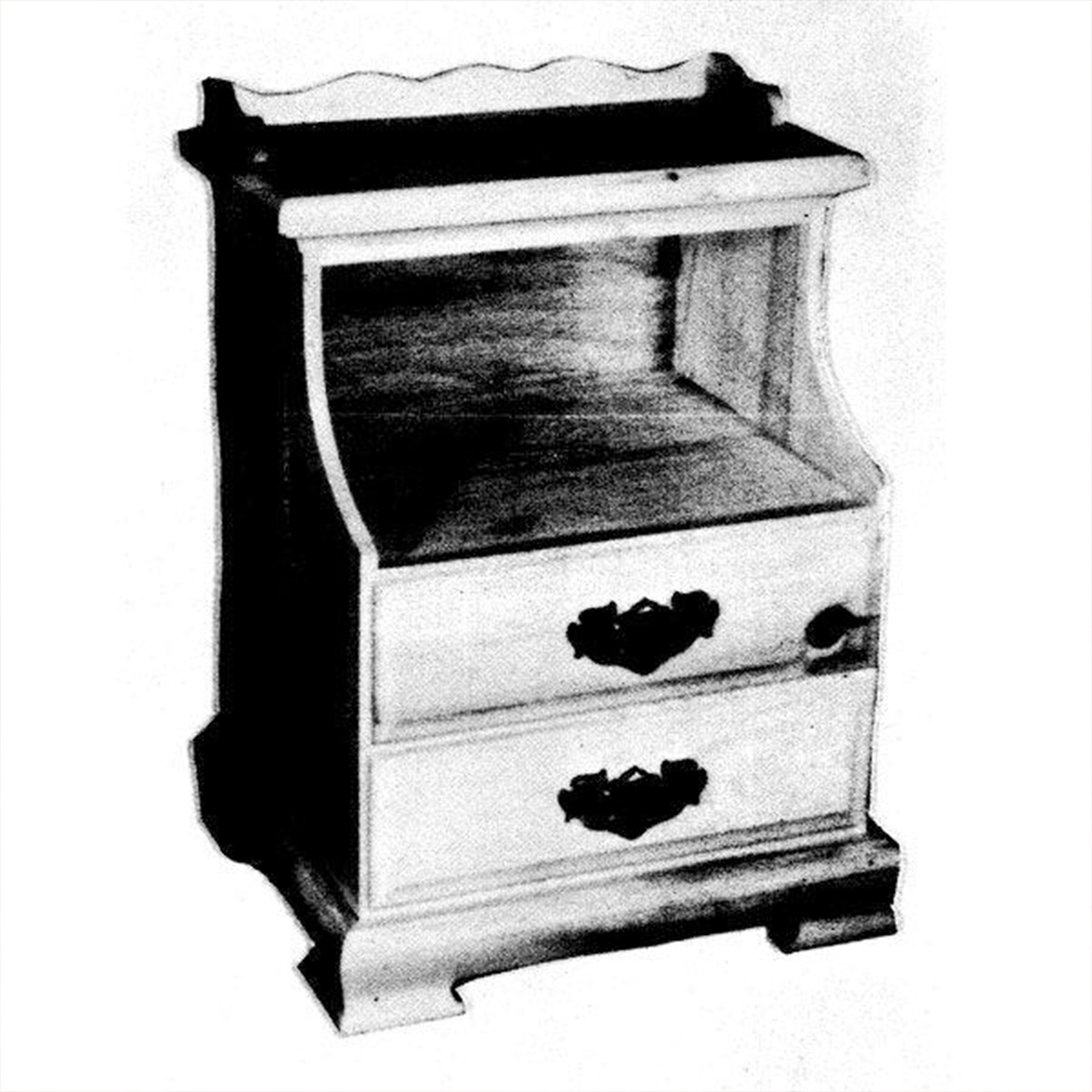 product: Woodcraft Woodworking Project Paper Plan to Build Double Drawer Night Stand shown