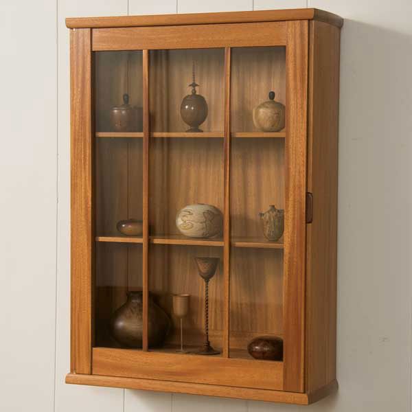 product: Woodcraft Magazine Wall Hung Display Cabinet - Downloadable Plan shown