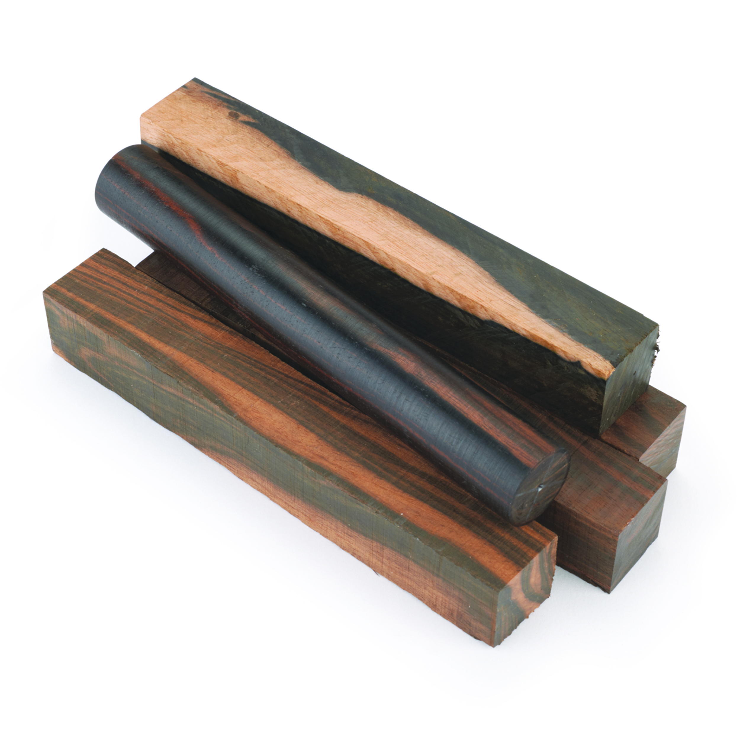 product: Woodcraft Woodshop Macassar Ebony Pen Blank - 3/4