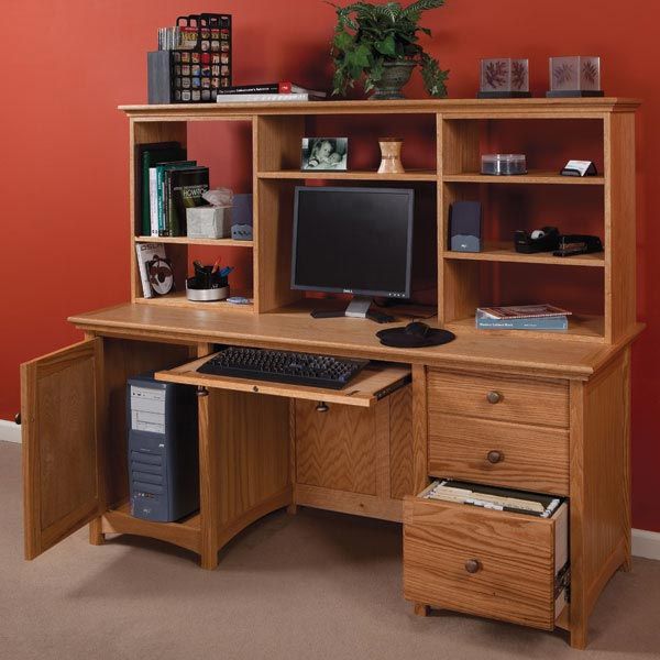 product: Woodcraft Magazine Modular Home Office - Downloadable Plan shown