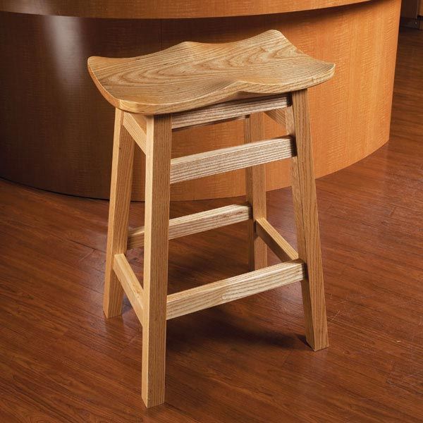 Scooped Seat Stool - Downloadable Plan