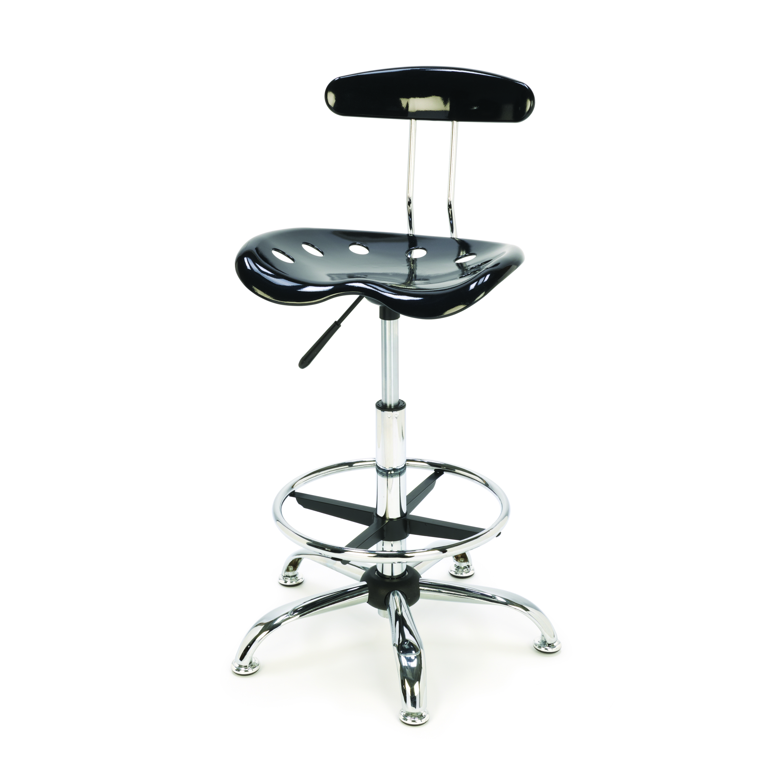 Tractor Seat Style Shop Stool With Adjustable Height