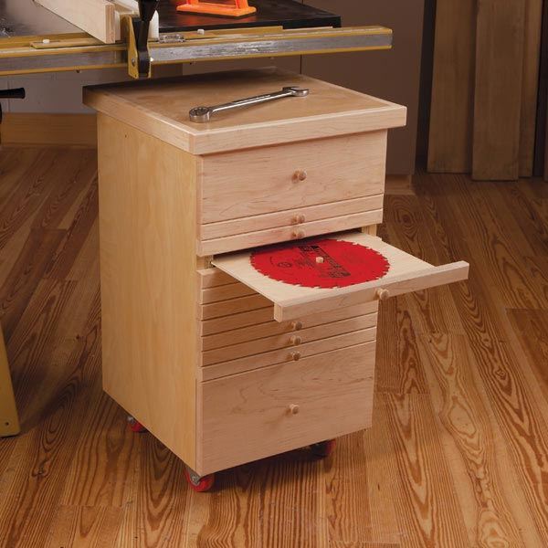 product: Woodcraft Magazine Tablesaw Accessory Cabinet - Downloadable Plan shown