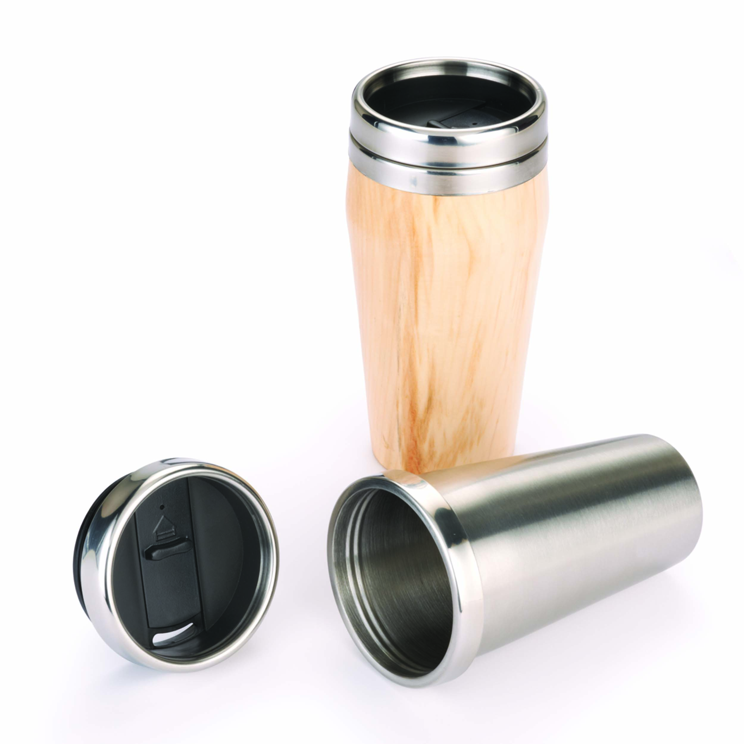 16oz. Stainless Steel Travel Mug Turning Kit With Screw Top Lid