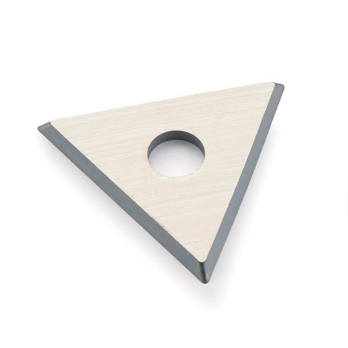 product: Woodcraft Triangular Carbide Replacement Blade for #449 Scraper - Sandvik shown