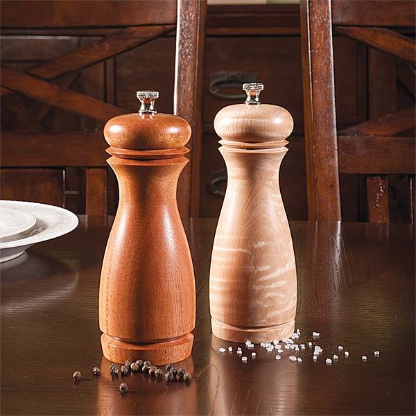 product: Woodcraft Magazine Turned Pepper & Salt Mills Downloadable Plan shown
