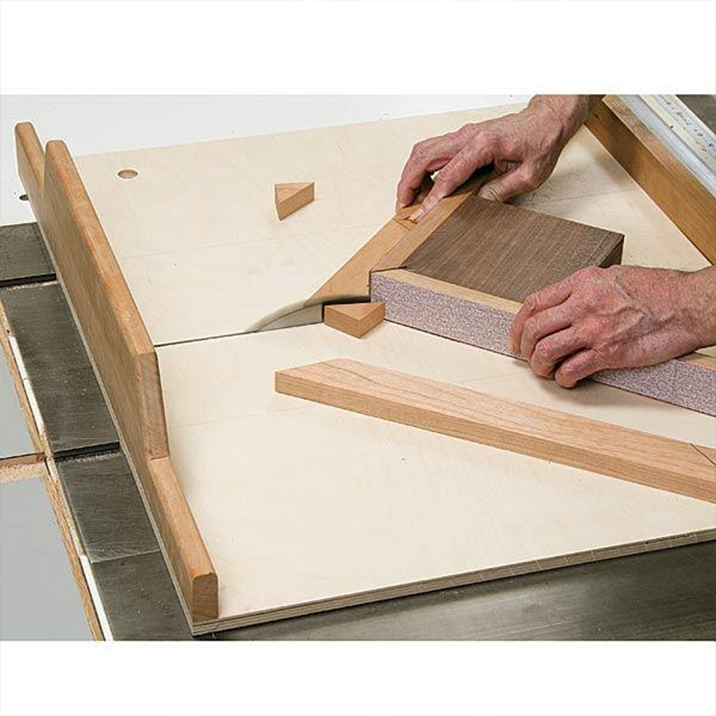 product: Woodcraft Magazine Tablesaw Miter Sled - Paper Plan shown