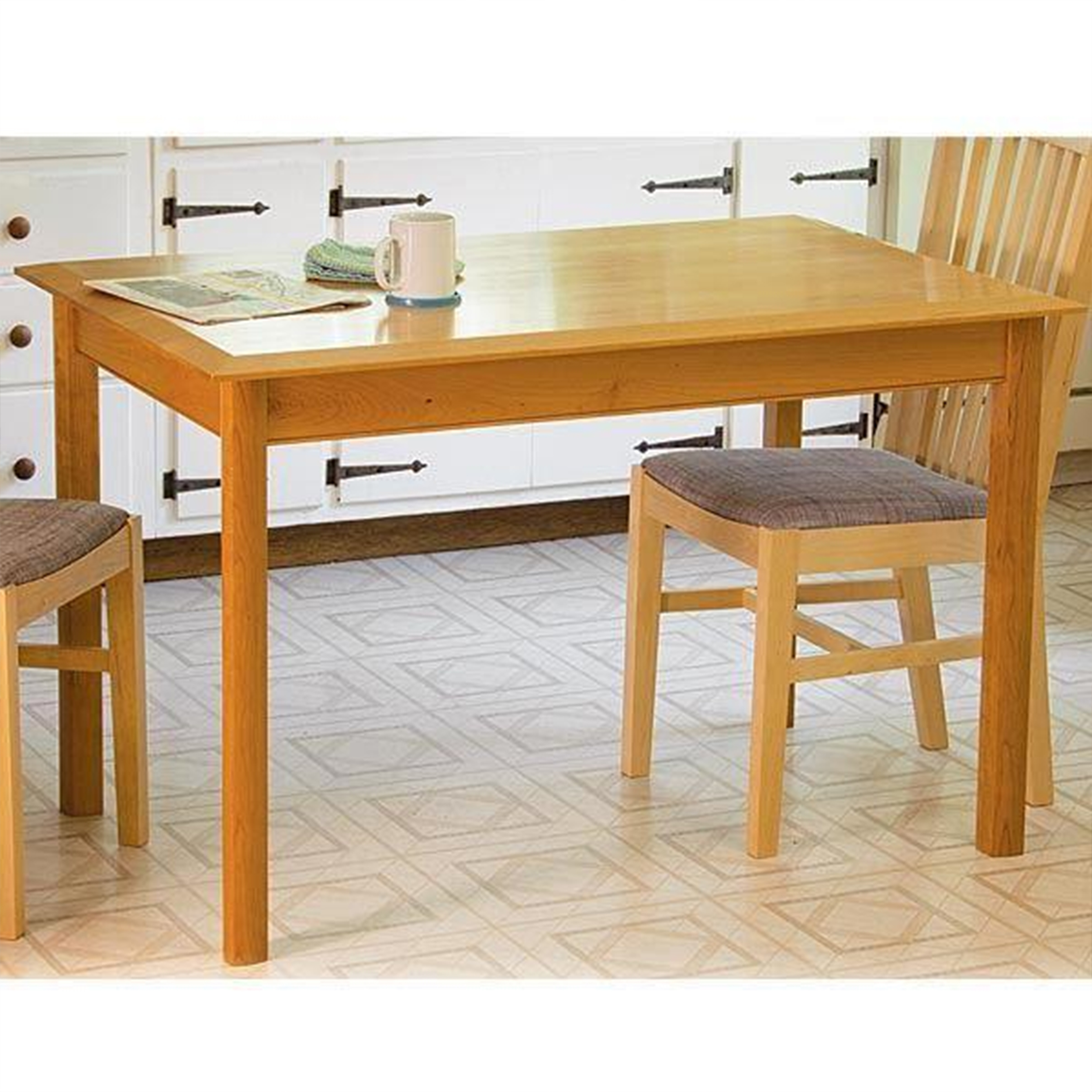 Compact Comfortable Kitchen Table - Paper Plan