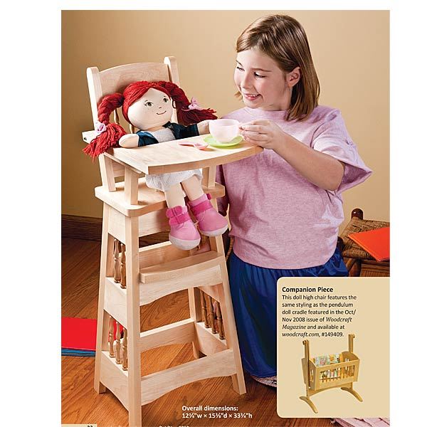 Doll High Chair - Downloadable Plan