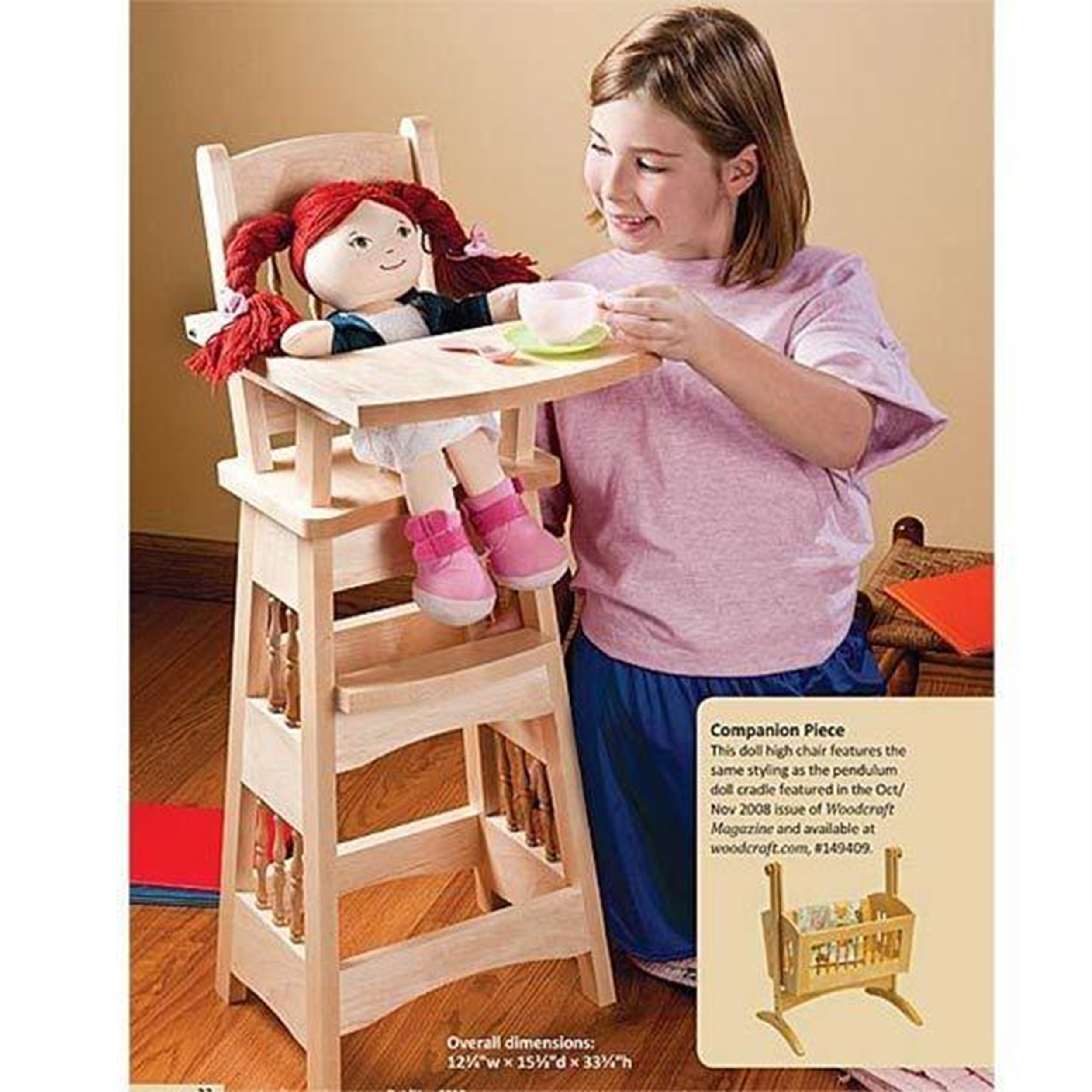 Doll High Chair - Paper Plan